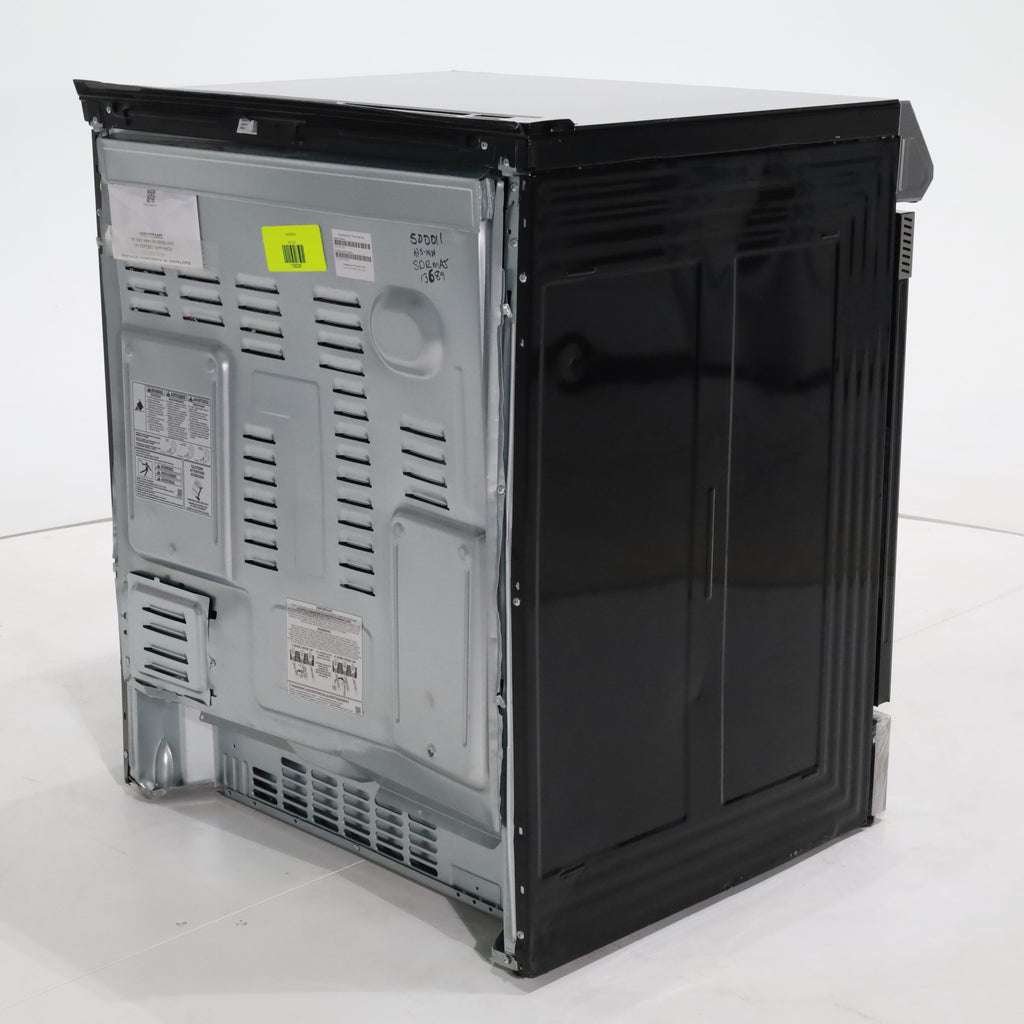 Pictures of Fingerprint Resistant Stainless Samsung 6.3 cu ft 5 Heating Element Smooth Cooktop Smart Slide In Electric Range with Smart Wifi Connectivity - Scratch & Dent - Moderate - Neu Appliance Outlet - Discount Appliance Outlet in Austin, Tx