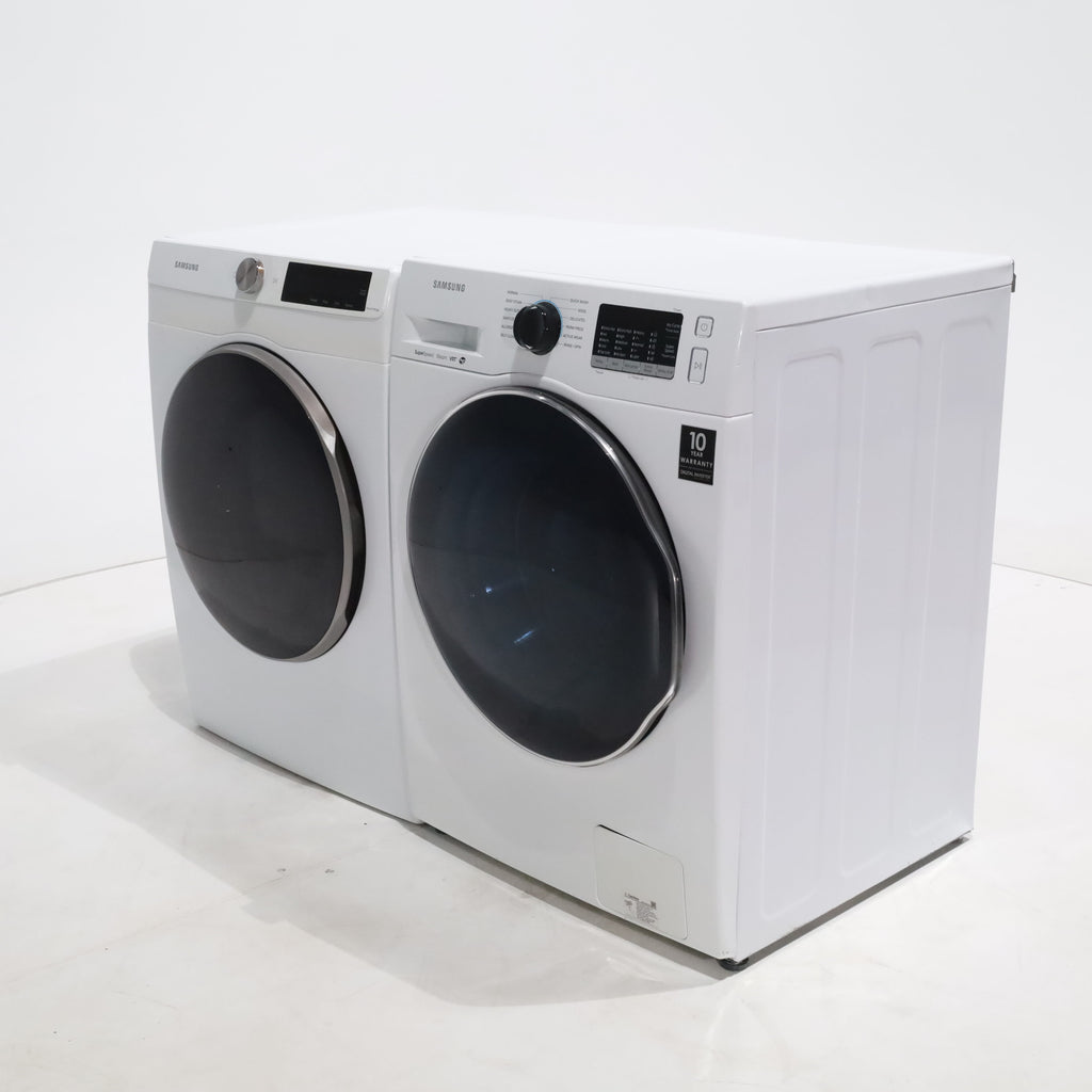 Pictures of 24 in. Samsung 2.2 cu. ft. Front Load Washing Machine with Steam and 4.0 cu. ft. Frontload Electric Dryer with AI Smart Dial - Scratch & Dent - Minor - Neu Appliance Outlet - Discount Appliance Outlet in Austin, Tx