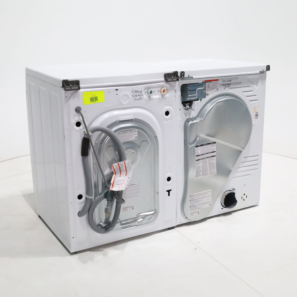 Pictures of 24 in. Samsung 2.2 cu. ft. Front Load Washing Machine with Steam and 4.0 cu. ft. Frontload Electric Dryer with AI Smart Dial - Scratch & Dent - Minor - Neu Appliance Outlet - Discount Appliance Outlet in Austin, Tx