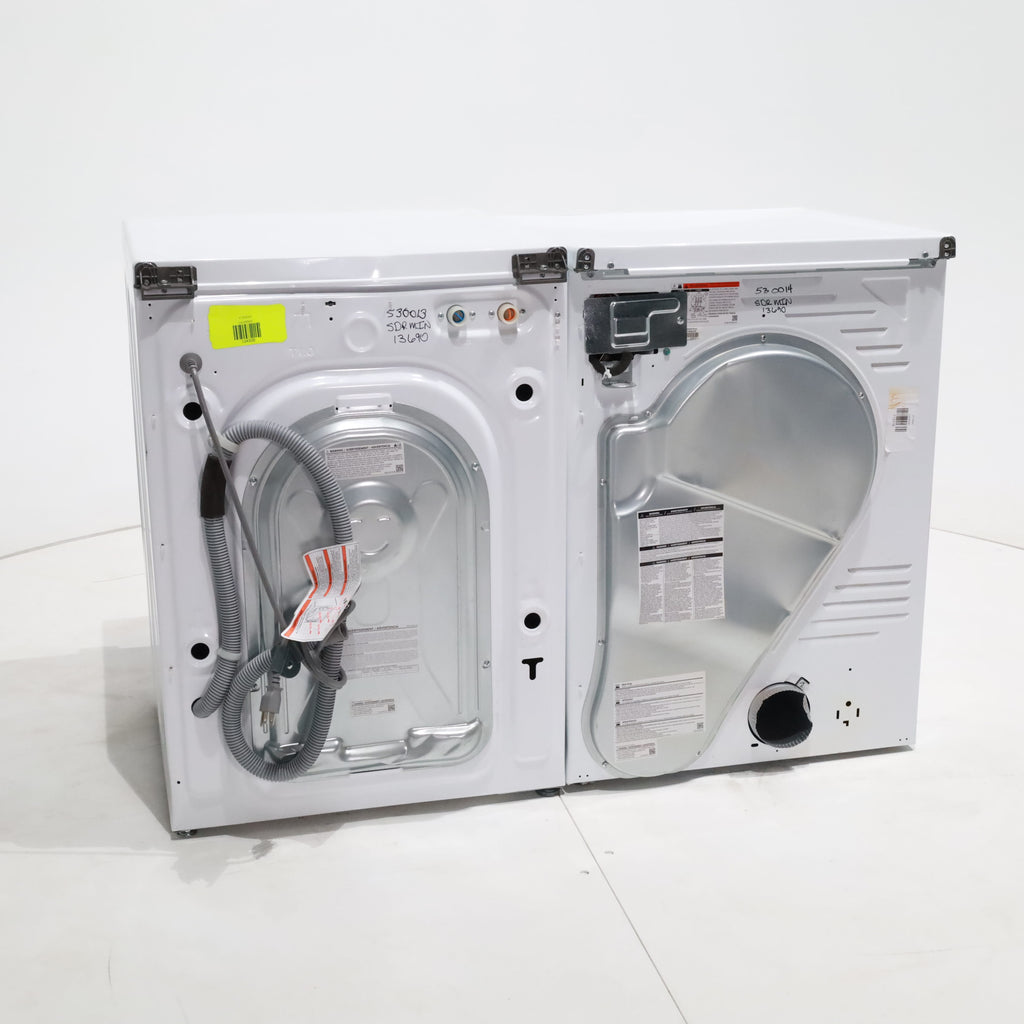 Pictures of 24 in. Samsung 2.2 cu. ft. Front Load Washing Machine with Steam and 4.0 cu. ft. Frontload Electric Dryer with AI Smart Dial - Scratch & Dent - Minor - Neu Appliance Outlet - Discount Appliance Outlet in Austin, Tx