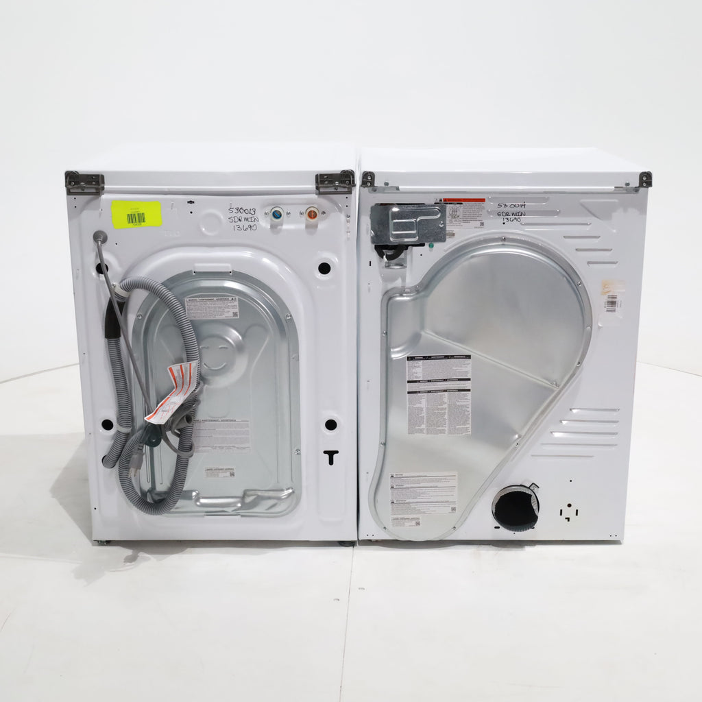 Pictures of 24 in. Samsung 2.2 cu. ft. Front Load Washing Machine with Steam and 4.0 cu. ft. Frontload Electric Dryer with AI Smart Dial - Scratch & Dent - Minor - Neu Appliance Outlet - Discount Appliance Outlet in Austin, Tx