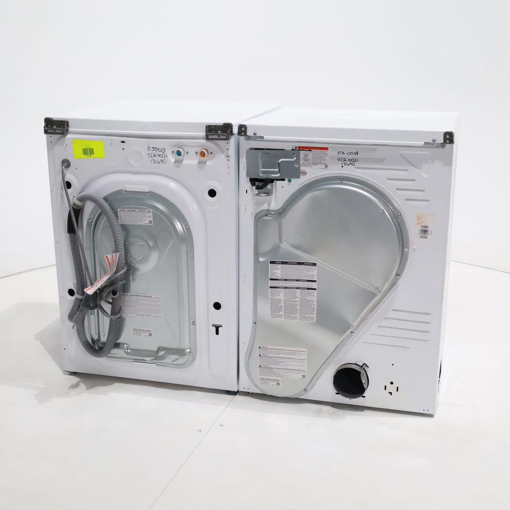 Pictures of 24 in. Samsung 2.2 cu. ft. Front Load Washing Machine with Steam and 4.0 cu. ft. Frontload Electric Dryer with AI Smart Dial - Scratch & Dent - Minor - Neu Appliance Outlet - Discount Appliance Outlet in Austin, Tx