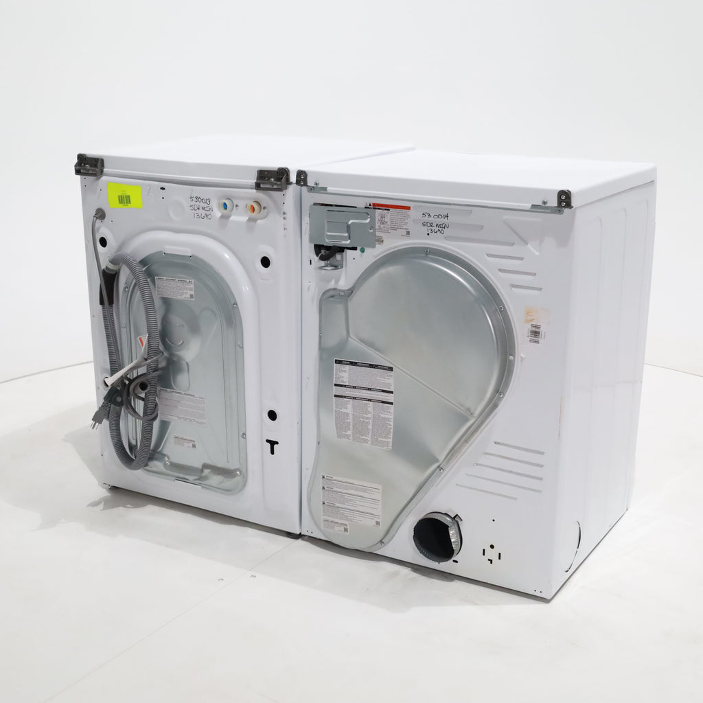 Pictures of 24 in. Samsung 2.2 cu. ft. Front Load Washing Machine with Steam and 4.0 cu. ft. Frontload Electric Dryer with AI Smart Dial - Scratch & Dent - Minor - Neu Appliance Outlet - Discount Appliance Outlet in Austin, Tx