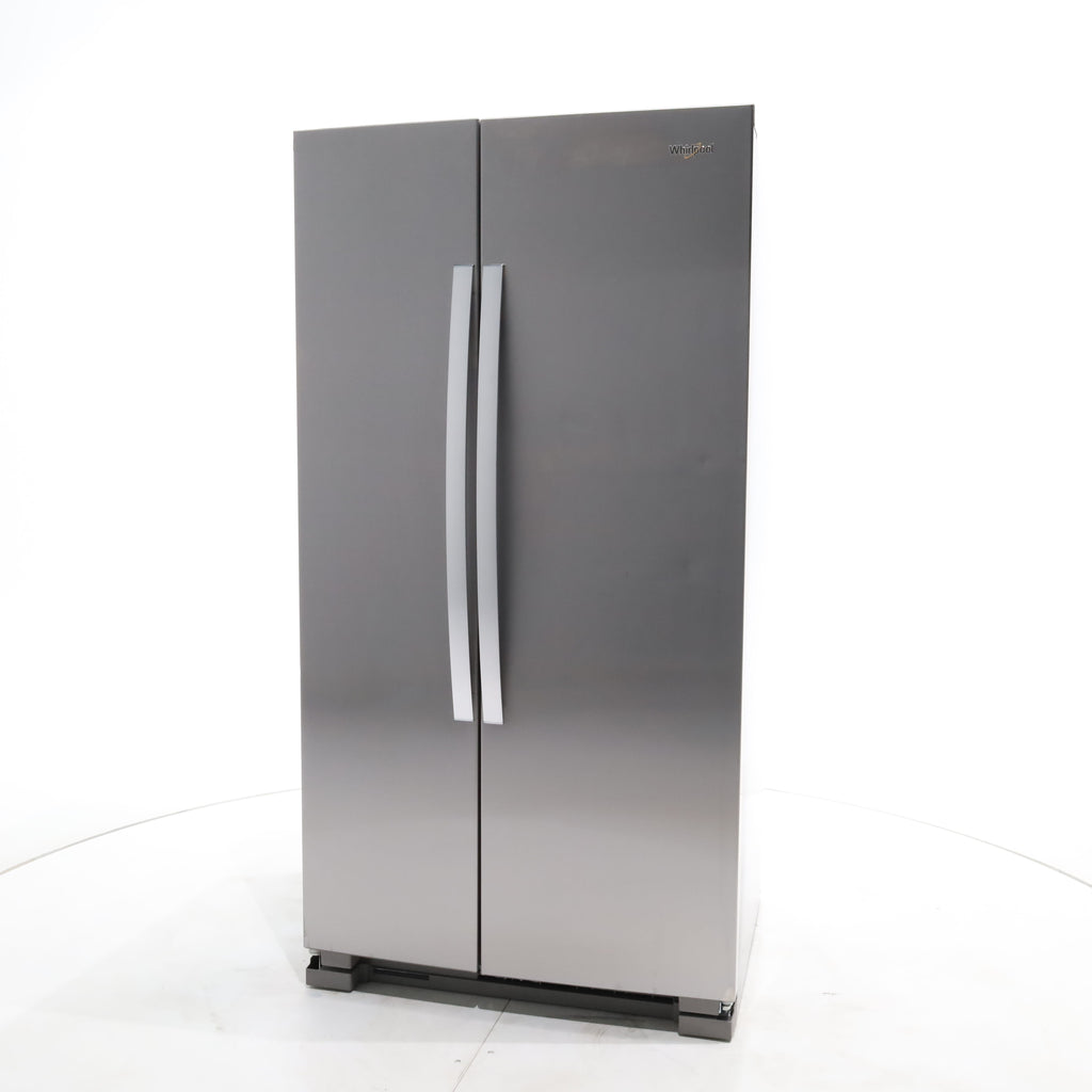 Pictures of Monochromatic Stainless Steel Whirlpool 25 cu. ft. Side by Side Refrigerator with Electronic Temperature Controls - Scratch & Dent - Moderate - Neu Appliance Outlet - Discount Appliance Outlet in Austin, Tx
