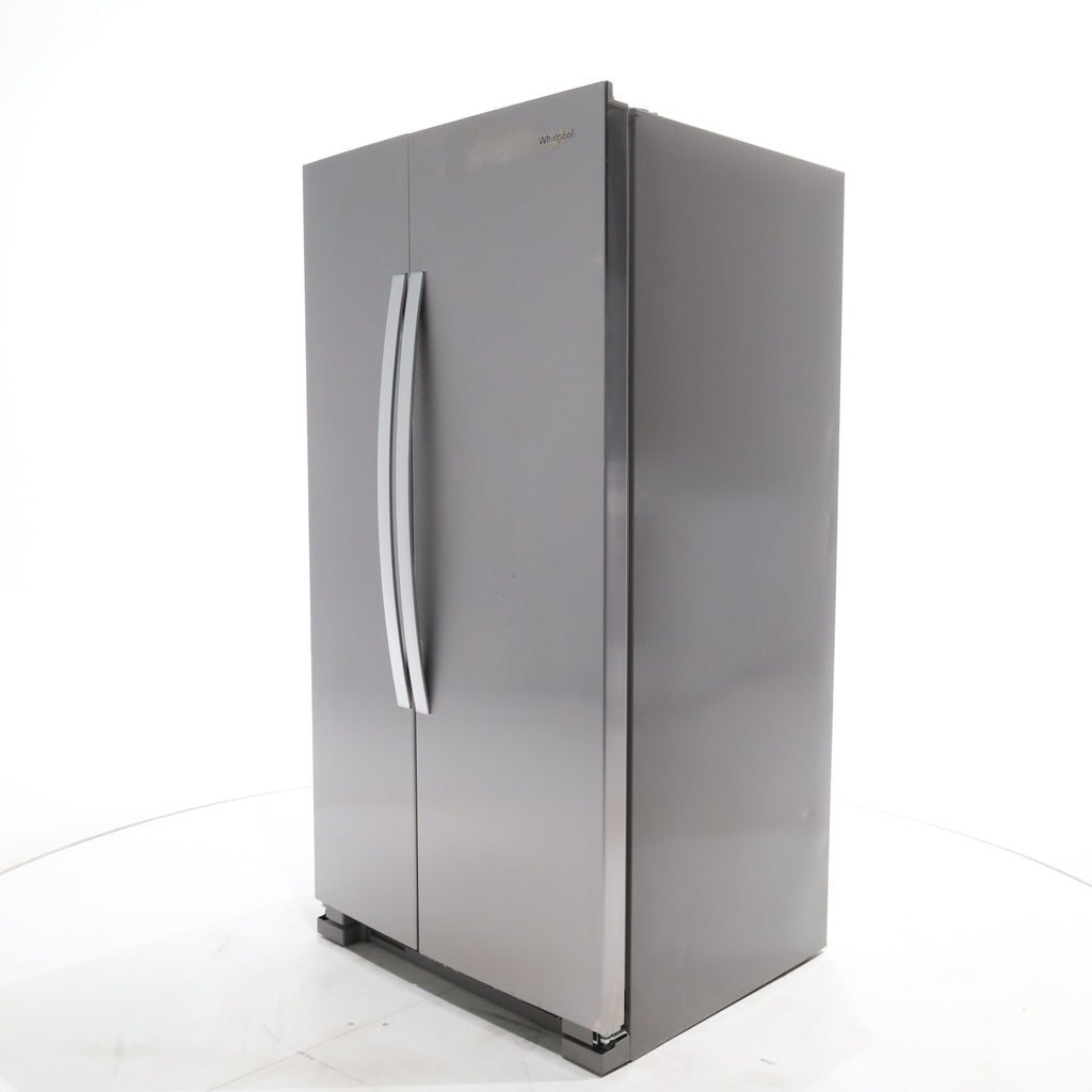 Pictures of Monochromatic Stainless Steel Whirlpool 25 cu. ft. Side by Side Refrigerator with Electronic Temperature Controls - Scratch & Dent - Moderate - Neu Appliance Outlet - Discount Appliance Outlet in Austin, Tx