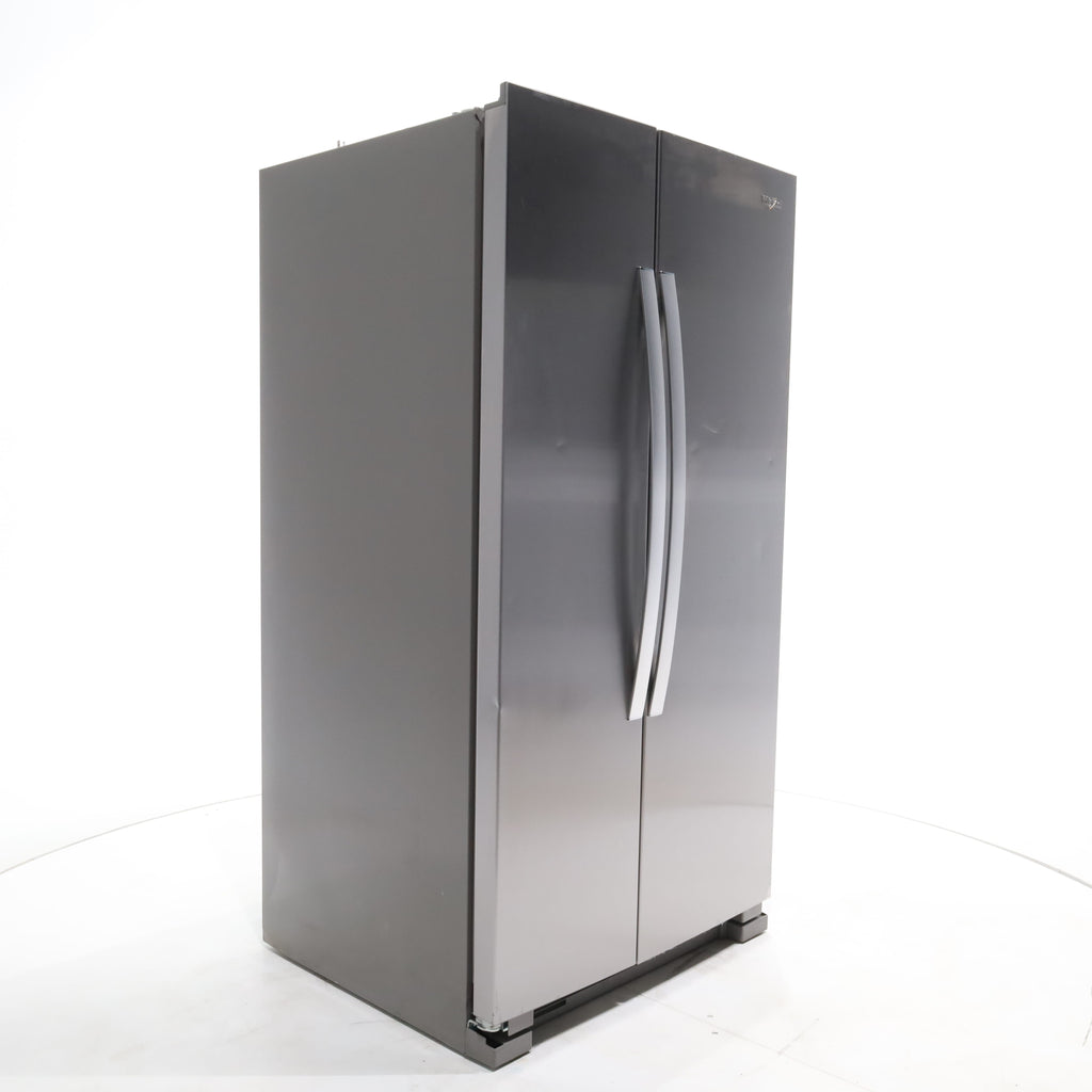 Pictures of Monochromatic Stainless Steel Whirlpool 25 cu. ft. Side by Side Refrigerator with Electronic Temperature Controls - Scratch & Dent - Moderate - Neu Appliance Outlet - Discount Appliance Outlet in Austin, Tx