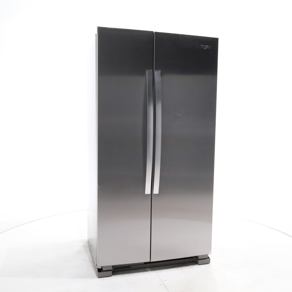 Pictures of Monochromatic Stainless Steel Whirlpool 25 cu. ft. Side by Side Refrigerator with Electronic Temperature Controls - Scratch & Dent - Moderate - Neu Appliance Outlet - Discount Appliance Outlet in Austin, Tx