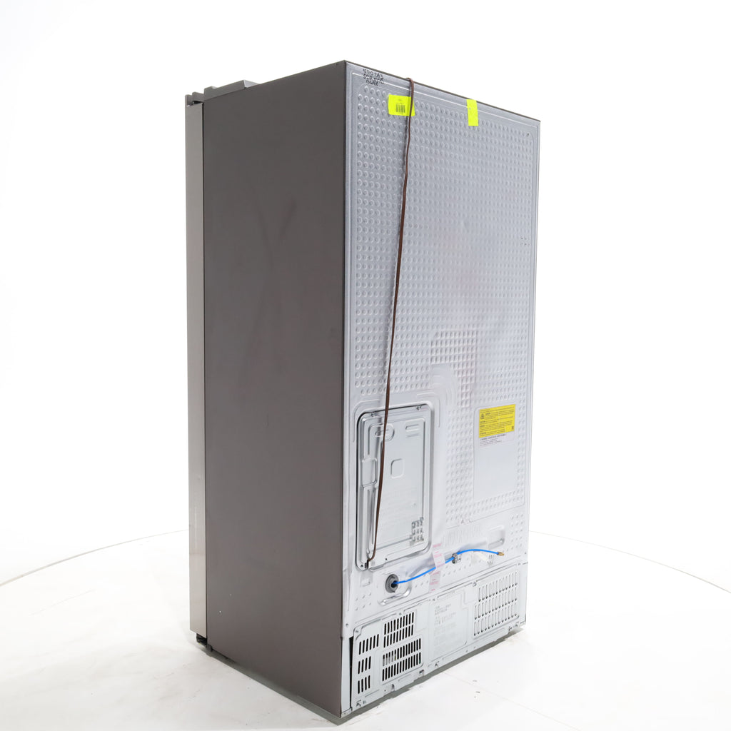 Pictures of Counter Depth Fingerprint Resistant Stainless Steel ENERGY STAR Samsung 22 cu. ft. Side by Side Refrigerator with Exterior Water and Ice Dispenser - Scratch & Dent - Moderate - Neu Appliance Outlet - Discount Appliance Outlet in Austin, Tx