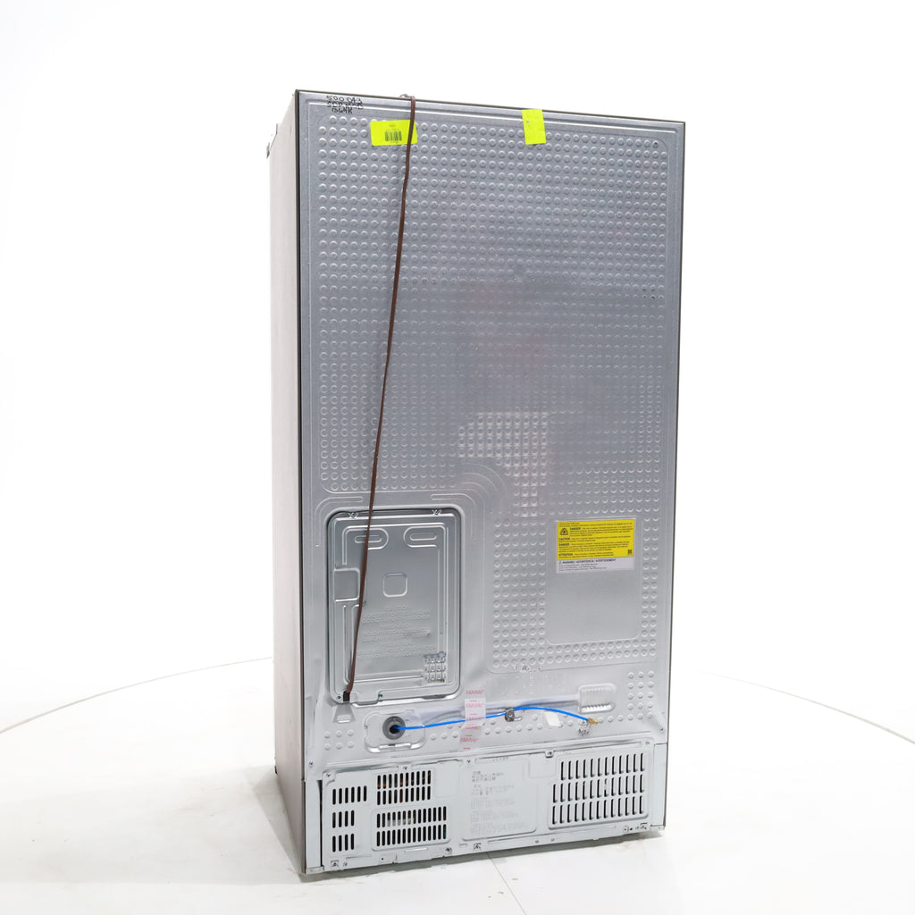 Pictures of Counter Depth Fingerprint Resistant Stainless Steel ENERGY STAR Samsung 22 cu. ft. Side by Side Refrigerator with Exterior Water and Ice Dispenser - Scratch & Dent - Moderate - Neu Appliance Outlet - Discount Appliance Outlet in Austin, Tx