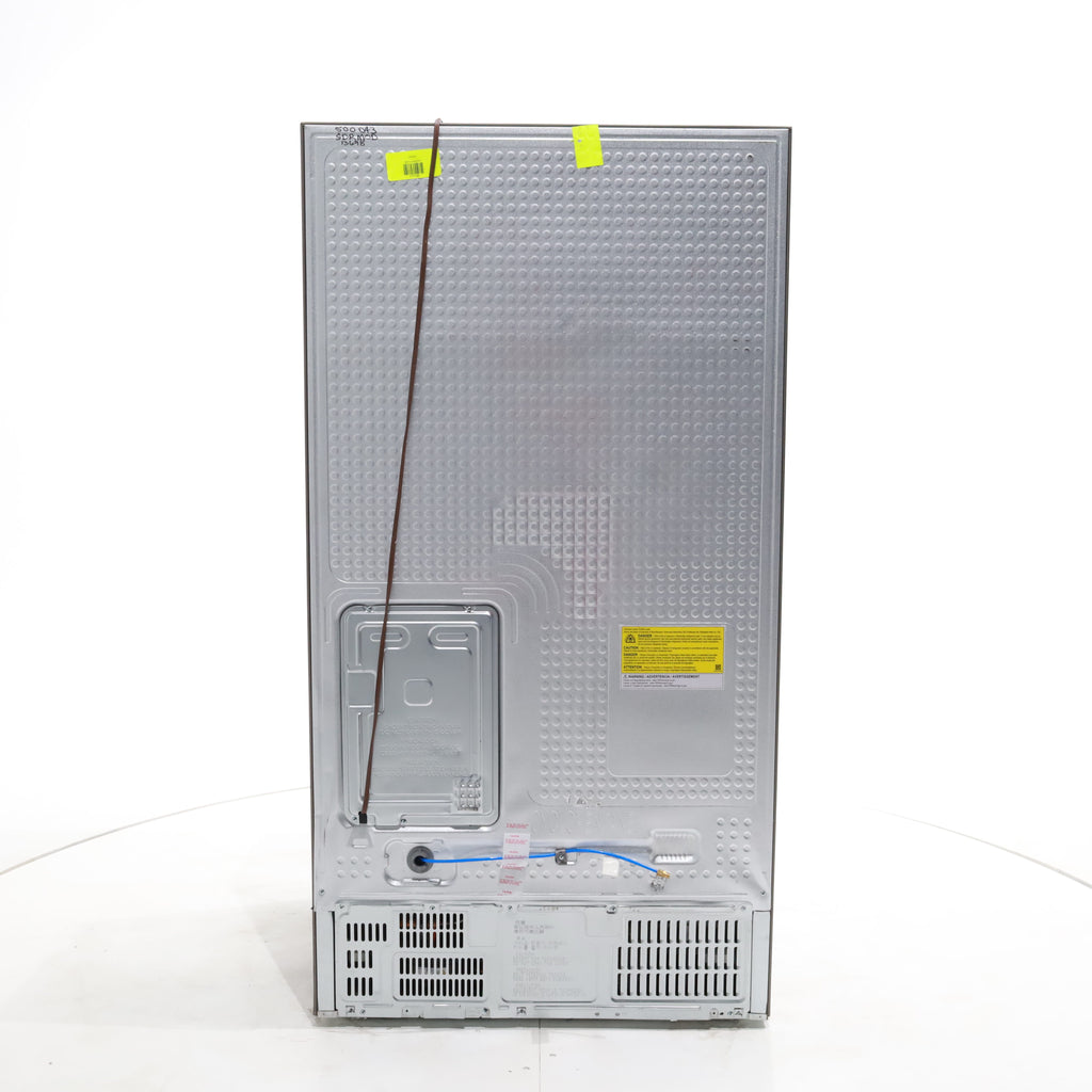 Pictures of Counter Depth Fingerprint Resistant Stainless Steel ENERGY STAR Samsung 22 cu. ft. Side by Side Refrigerator with Exterior Water and Ice Dispenser - Scratch & Dent - Moderate - Neu Appliance Outlet - Discount Appliance Outlet in Austin, Tx