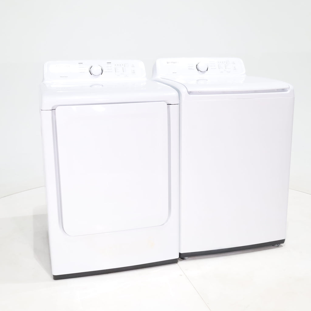 Pictures of Samsung 4.5 cu. ft. Top Load Washing Machine with VRT Plus Tech and 7.2 cu. ft. Gas Dryer With MoistureSensor - Certified Refurbished - Neu Appliance Outlet - Discount Appliance Outlet in Austin, Tx