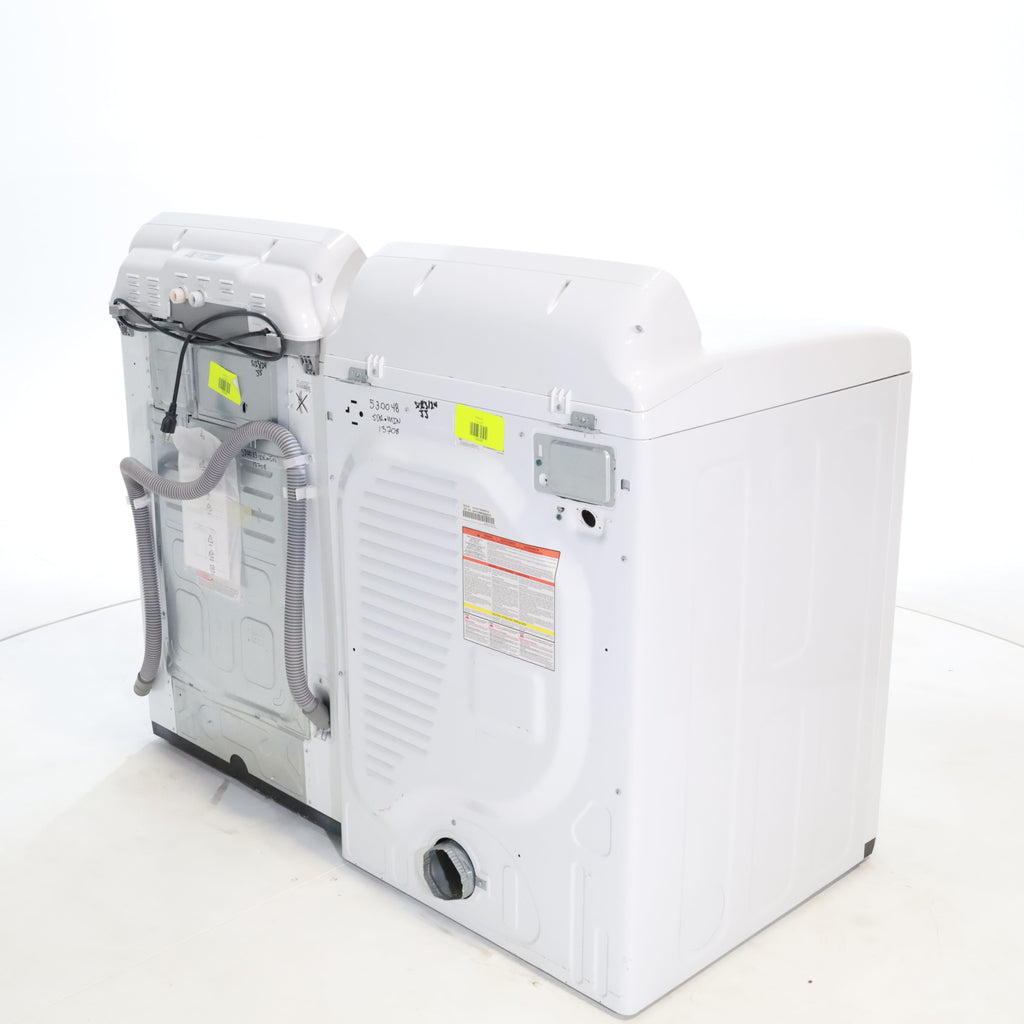 Pictures of Samsung 4.5 Top Load Washing Machine with Diamond Drum Design and Samsung 7.4 cu. ft. Electric Dryer with Smart Care - Certified Refurbished - Neu Appliance Outlet - Discount Appliance Outlet in Austin, Tx