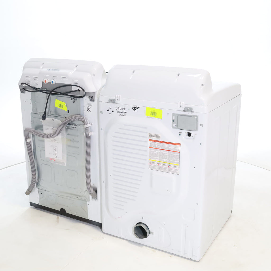 Pictures of Samsung 4.5 Top Load Washing Machine with Diamond Drum Design and Samsung 7.4 cu. ft. Electric Dryer with Smart Care - Certified Refurbished - Neu Appliance Outlet - Discount Appliance Outlet in Austin, Tx