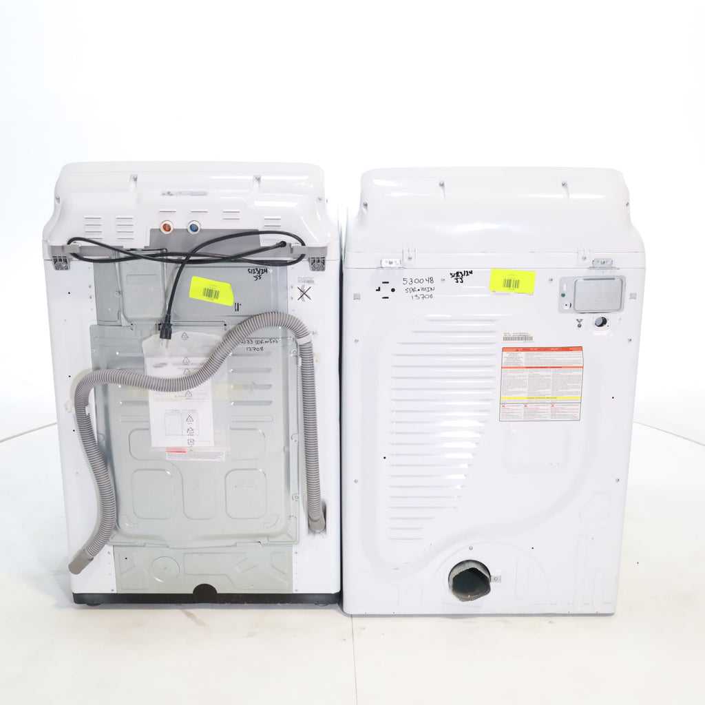 Pictures of Samsung 4.5 Top Load Washing Machine with Diamond Drum Design and Samsung 7.4 cu. ft. Electric Dryer with Smart Care - Certified Refurbished - Neu Appliance Outlet - Discount Appliance Outlet in Austin, Tx