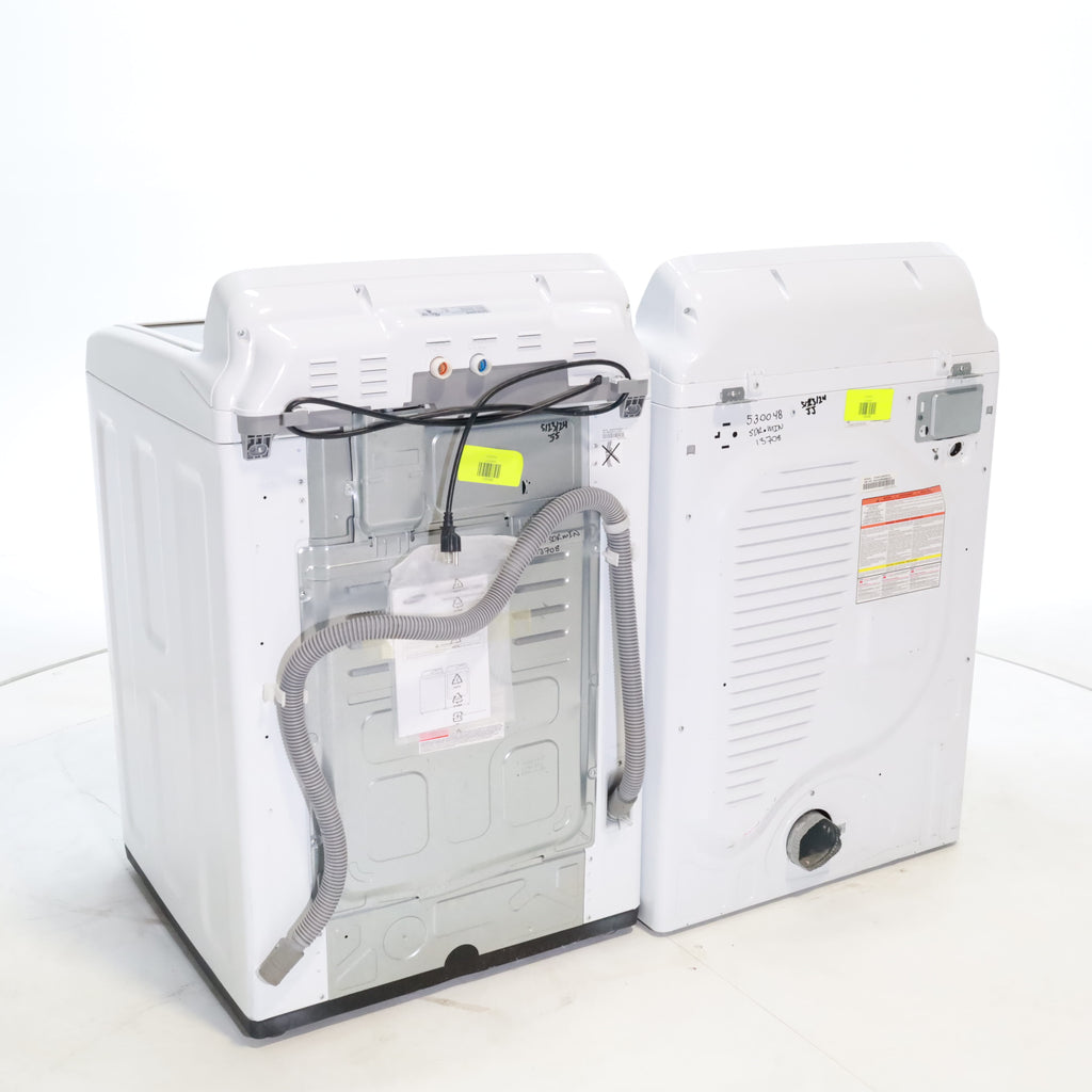 Pictures of Samsung 4.5 Top Load Washing Machine with Diamond Drum Design and Samsung 7.4 cu. ft. Electric Dryer with Smart Care - Certified Refurbished - Neu Appliance Outlet - Discount Appliance Outlet in Austin, Tx