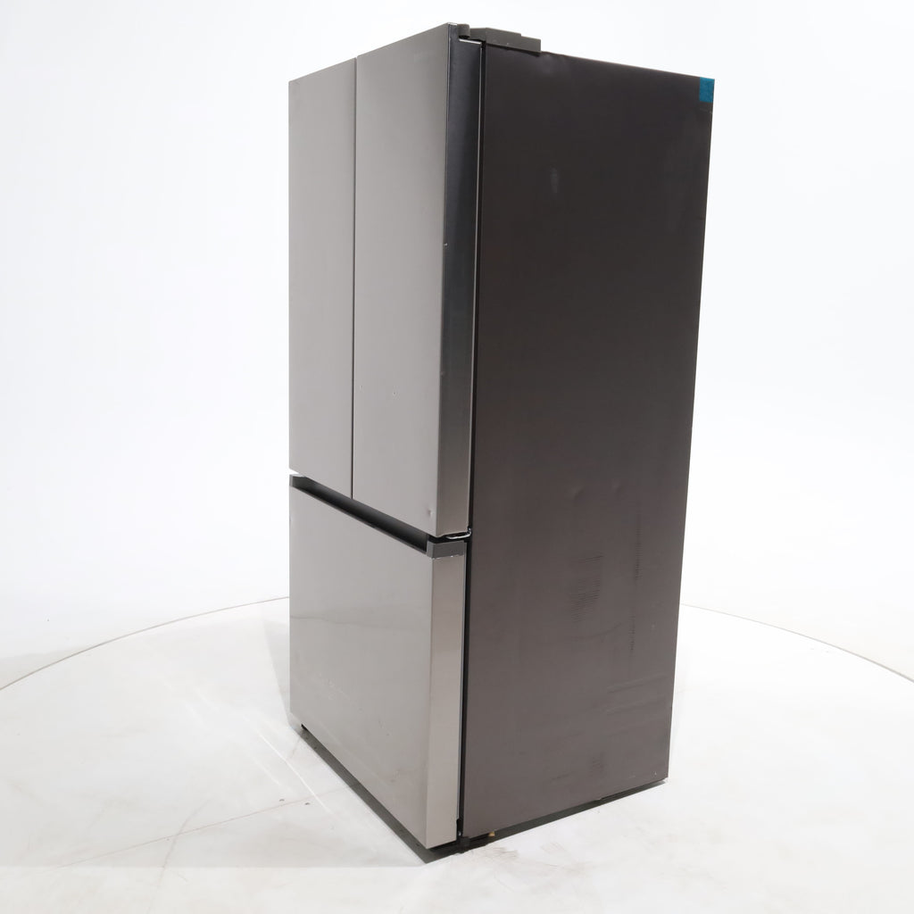 Pictures of 33 in. Wide Fingerprint Resistant Stainless Steel ENERGY STAR Smart Samsung  17.5 cu. ft. 3 Door French Door Refrigerator with Internal Ice Maker - Scratch & Dent - Moderate - Neu Appliance Outlet - Discount Appliance Outlet in Austin, Tx