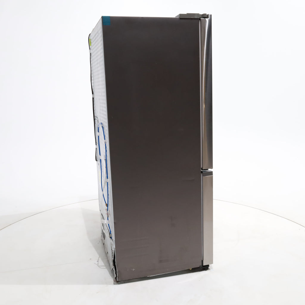 Pictures of 33 in. Wide Fingerprint Resistant Stainless Steel ENERGY STAR Smart Samsung  17.5 cu. ft. 3 Door French Door Refrigerator with Internal Ice Maker - Scratch & Dent - Moderate - Neu Appliance Outlet - Discount Appliance Outlet in Austin, Tx