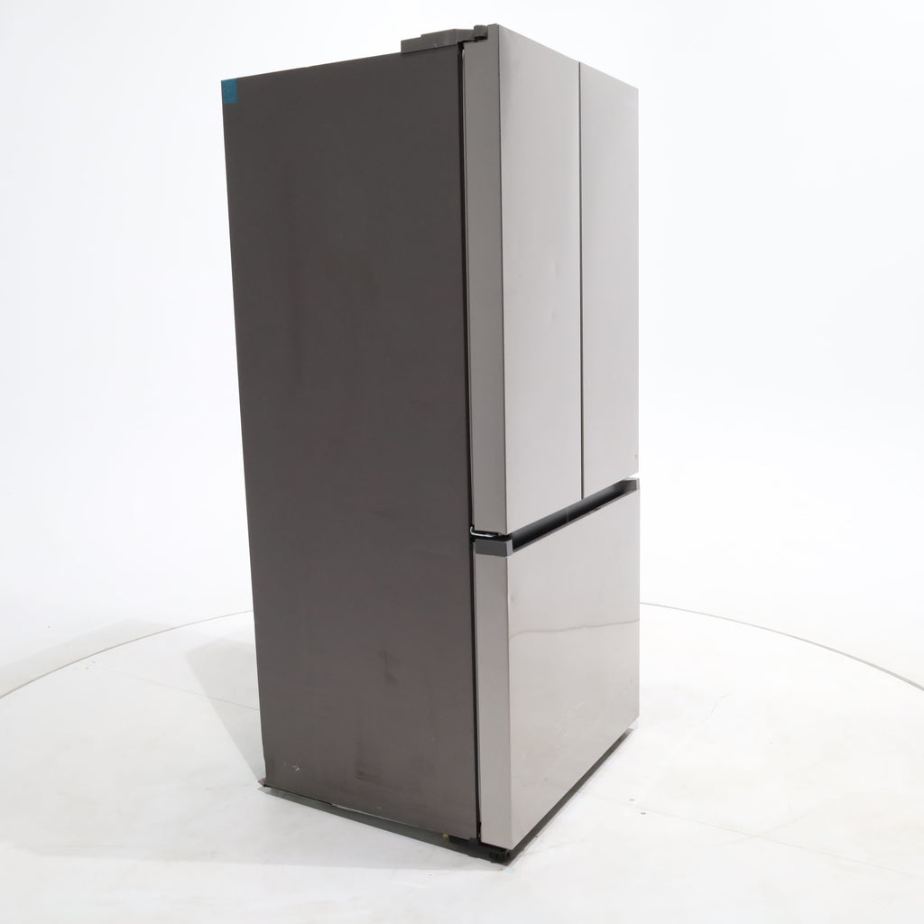 Pictures of 33 in. Wide Fingerprint Resistant Stainless Steel ENERGY STAR Smart Samsung  17.5 cu. ft. 3 Door French Door Refrigerator with Internal Ice Maker - Scratch & Dent - Moderate - Neu Appliance Outlet - Discount Appliance Outlet in Austin, Tx