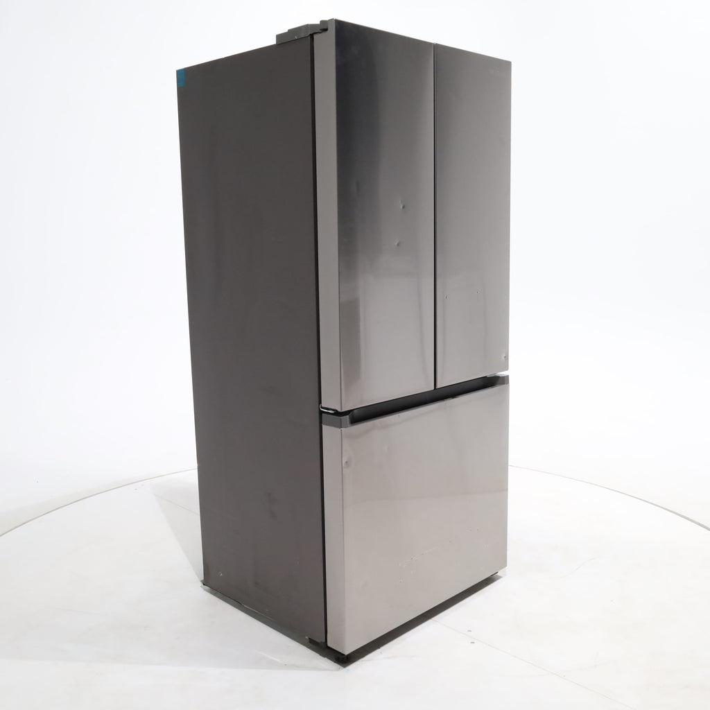 Pictures of 33 in. Wide Fingerprint Resistant Stainless Steel ENERGY STAR Smart Samsung  17.5 cu. ft. 3 Door French Door Refrigerator with Internal Ice Maker - Scratch & Dent - Moderate - Neu Appliance Outlet - Discount Appliance Outlet in Austin, Tx