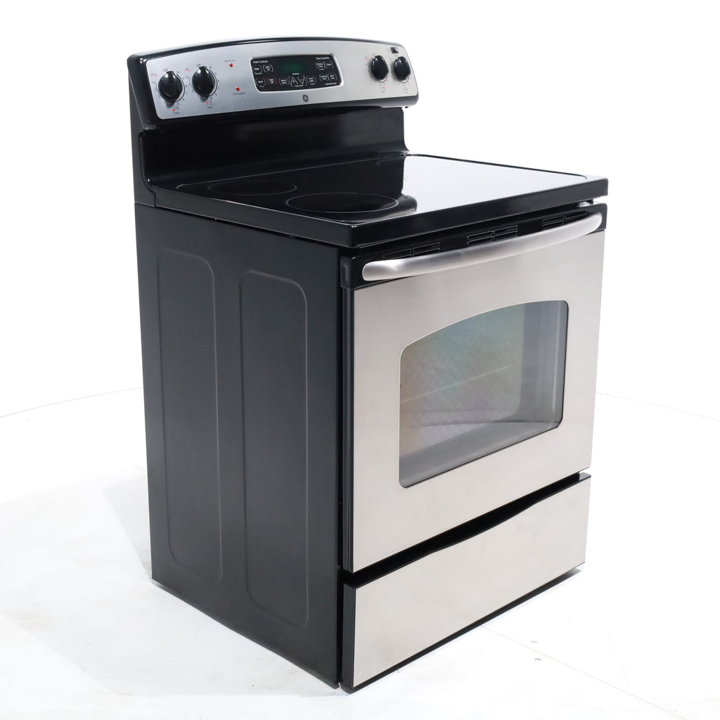 Pictures of Stainless Steel GE 5.3 cu. ft. 4 Heating Element Freestanding Range with Ceramic Glass Cooktop - Certified Refurbished - Neu Appliance Outlet - Discount Appliance Outlet in Austin, Tx