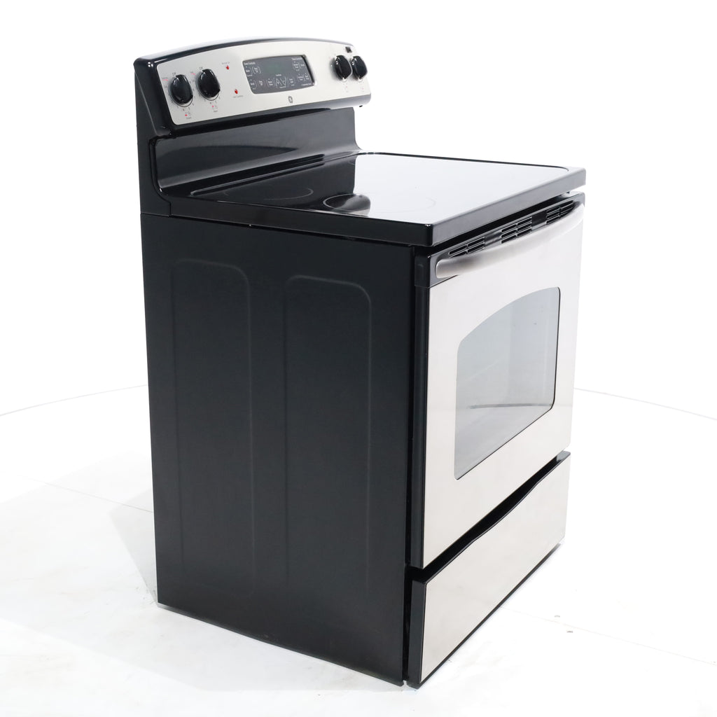 Pictures of Stainless Steel GE 5.3 cu. ft. 4 Heating Element Freestanding Range with Ceramic Glass Cooktop - Certified Refurbished - Neu Appliance Outlet - Discount Appliance Outlet in Austin, Tx