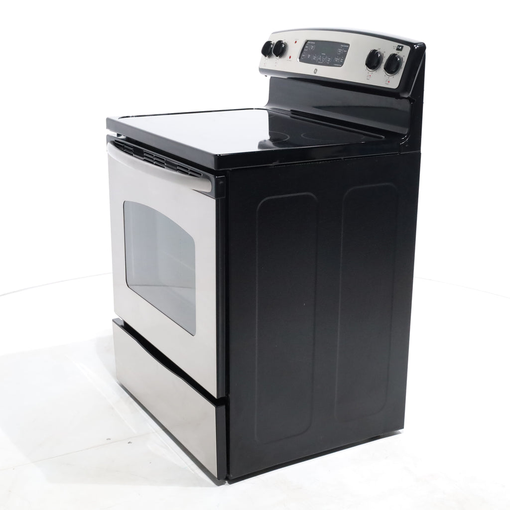 Pictures of Stainless Steel GE 5.3 cu. ft. 4 Heating Element Freestanding Range with Ceramic Glass Cooktop - Certified Refurbished - Neu Appliance Outlet - Discount Appliance Outlet in Austin, Tx