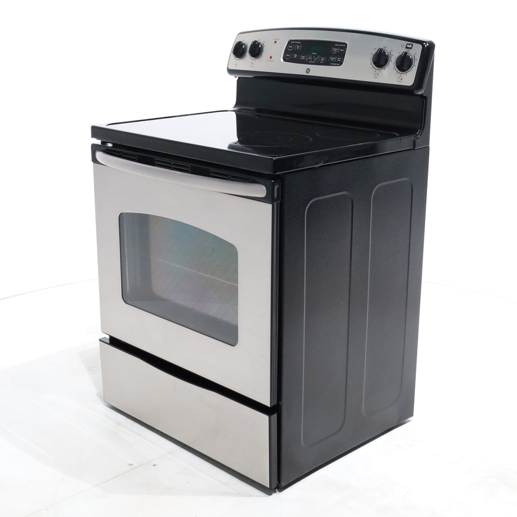 Pictures of Stainless Steel GE 5.3 cu. ft. 4 Heating Element Freestanding Range with Ceramic Glass Cooktop - Certified Refurbished - Neu Appliance Outlet - Discount Appliance Outlet in Austin, Tx