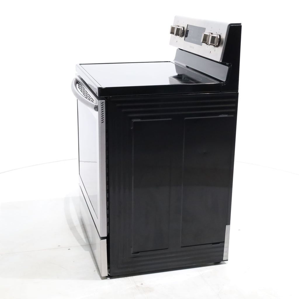 Pictures of Stainless Steel Samsung 5.9 cu. ft. Freestanding 5 Heating Element Smooth Cooktop Electric Range with True Convection  - Certified Refurbished - Neu Appliance Outlet - Discount Appliance Outlet in Austin, Tx