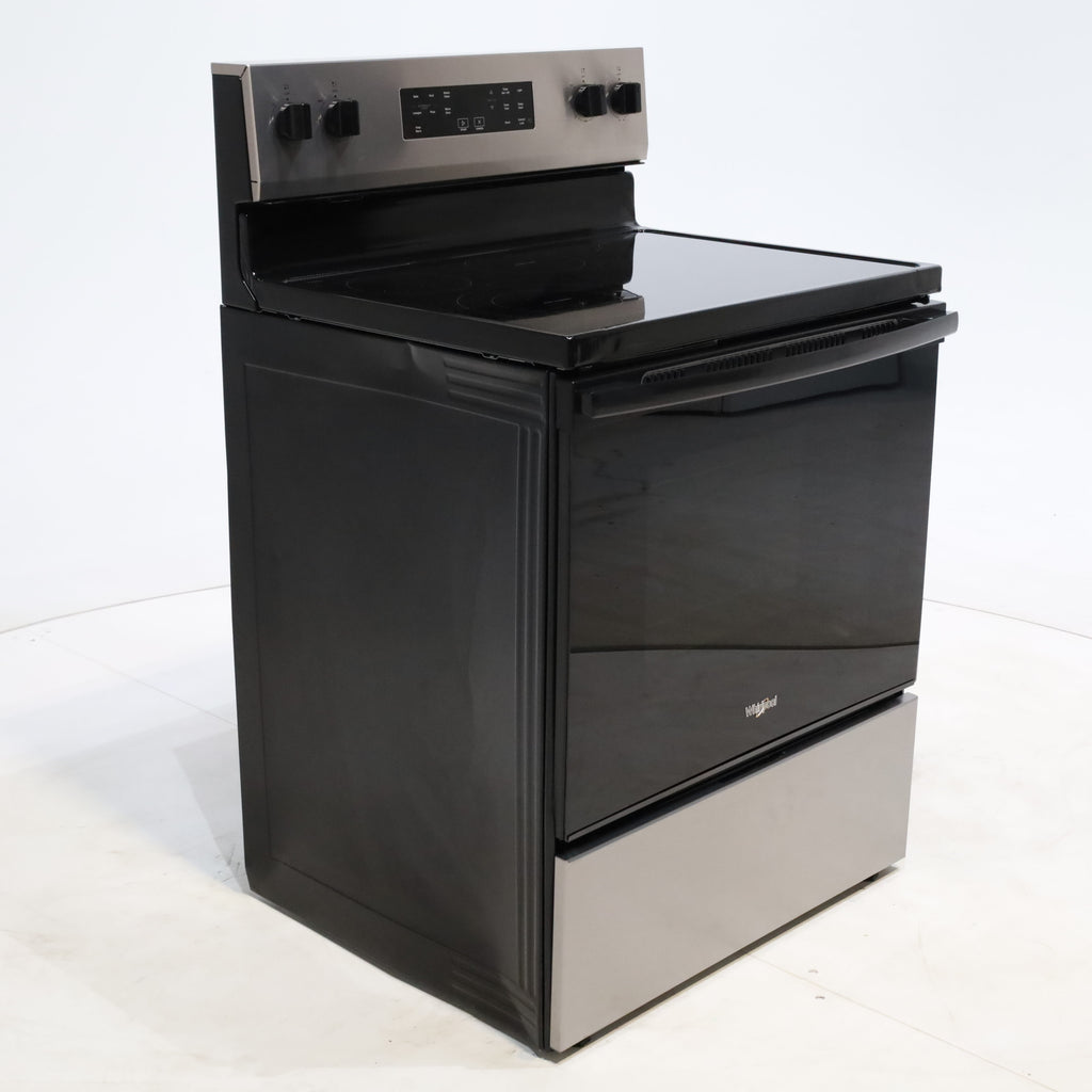 Pictures of Stainless Steel Whirlpool 5.3 cu. ft. 5 Heating Element Freestanding Electric Range with FlexHeat Dual Radiant Elements - Certified Refurbished - Neu Appliance Outlet - Discount Appliance Outlet in Austin, Tx