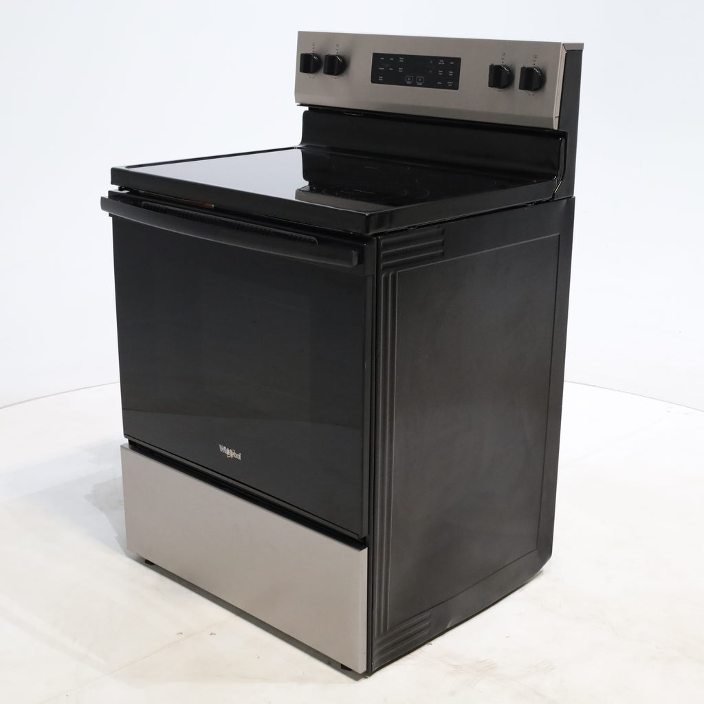 Pictures of Stainless Steel Whirlpool 5.3 cu. ft. 5 Heating Element Freestanding Electric Range with FlexHeat Dual Radiant Elements - Certified Refurbished - Neu Appliance Outlet - Discount Appliance Outlet in Austin, Tx