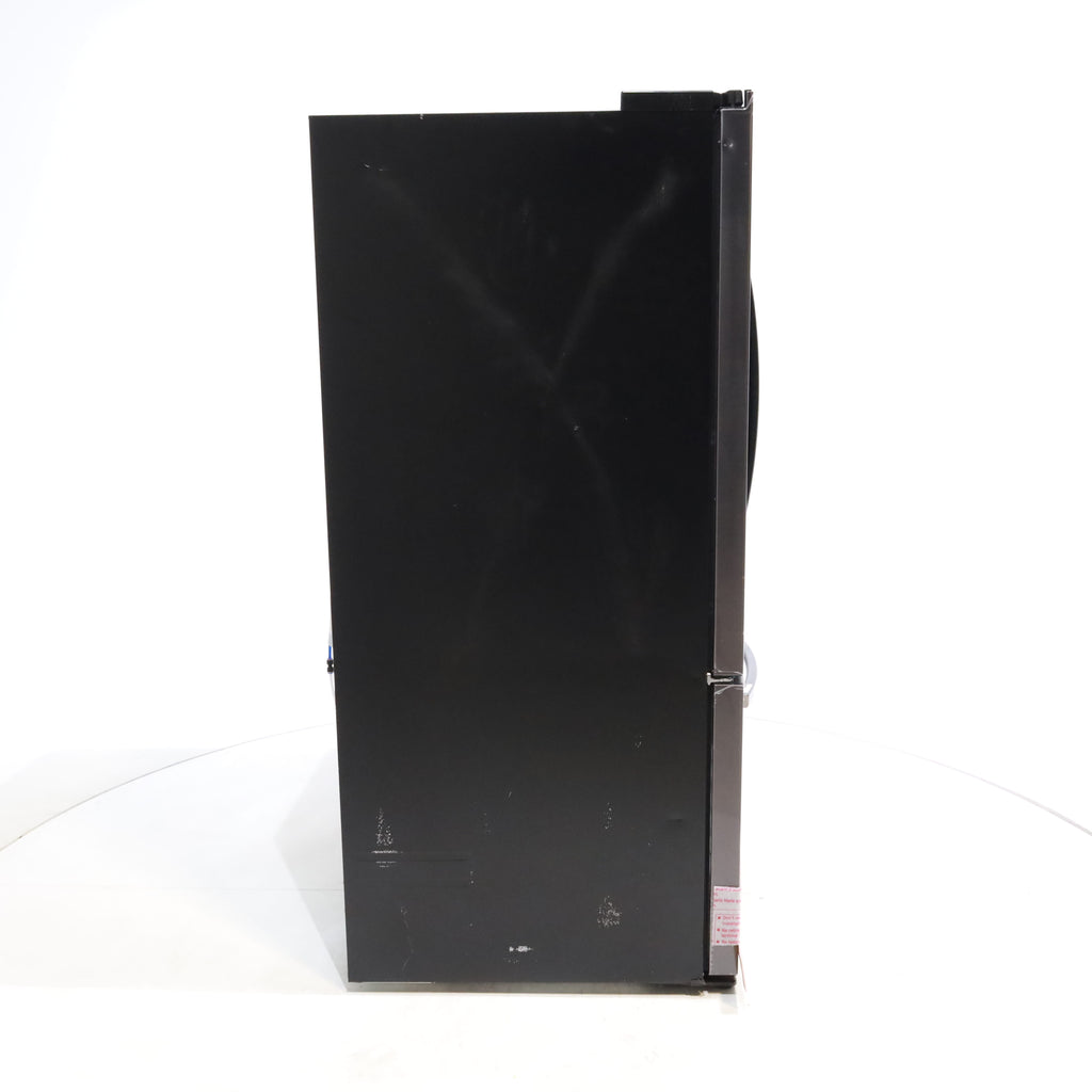 Pictures of Fingerprint Resistant Black Stainless Steel ENERGY STAR Samsung 28.2 cu. ft. Capacity 3 Door French Door Refrigerator with Internal Ice Maker - Scratch & Dent - Major - Neu Appliance Outlet - Discount Appliance Outlet in Austin, Tx