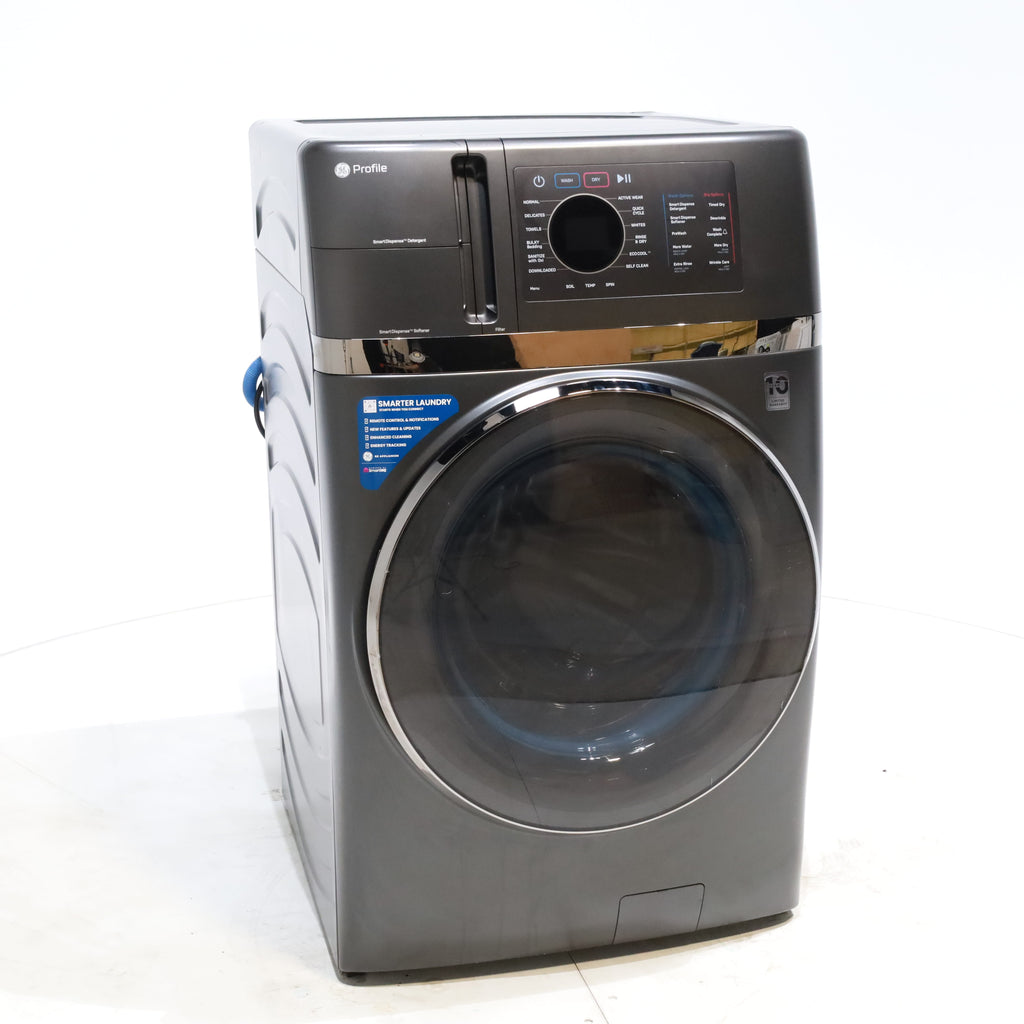 Pictures of Carbon Graphite ENERGY STAR  GE Profile 4.5 cu. ft. Capacity Front Load Combo Washing Machine and Electric Dryer with Ventless Heat Pump Technology - Scratch & Dent - Minor - Neu Appliance Outlet - Discount Appliance Outlet in Austin, Tx