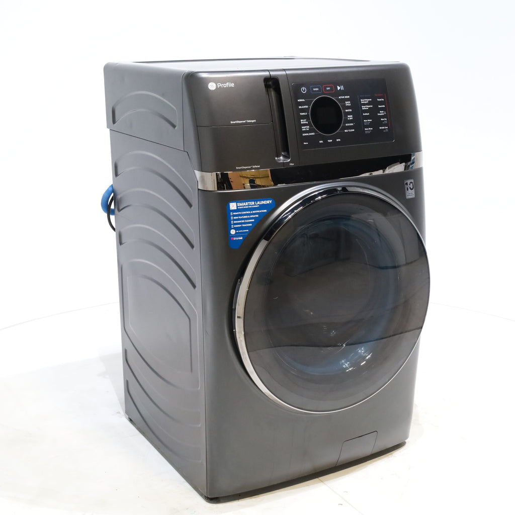 Pictures of Carbon Graphite ENERGY STAR  GE Profile 4.5 cu. ft. Capacity Front Load Combo Washing Machine and Electric Dryer with Ventless Heat Pump Technology - Scratch & Dent - Minor - Neu Appliance Outlet - Discount Appliance Outlet in Austin, Tx