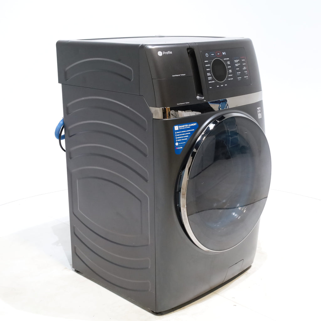 Pictures of Carbon Graphite ENERGY STAR  GE Profile 4.5 cu. ft. Capacity Front Load Combo Washing Machine and Electric Dryer with Ventless Heat Pump Technology - Scratch & Dent - Minor - Neu Appliance Outlet - Discount Appliance Outlet in Austin, Tx