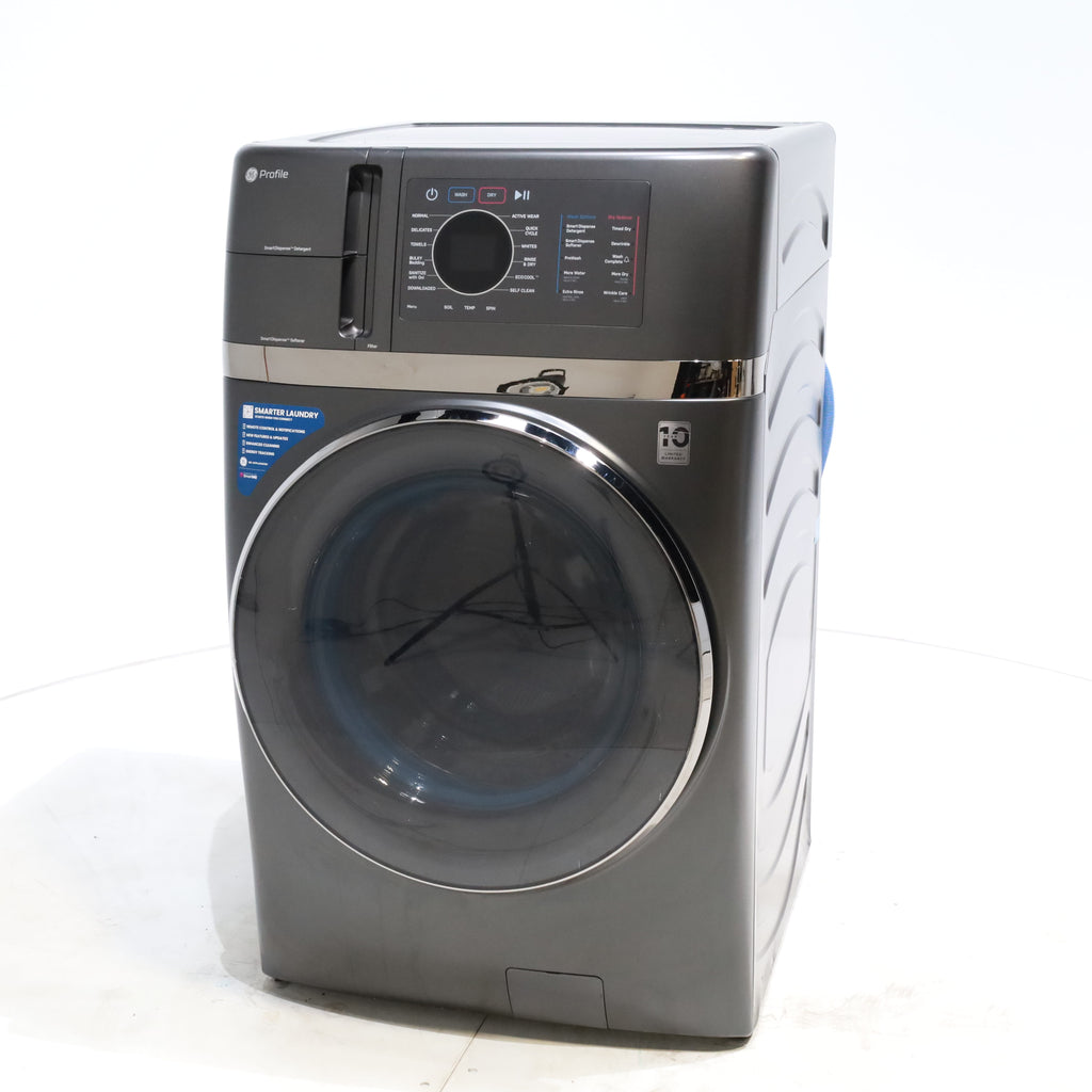 Pictures of Carbon Graphite ENERGY STAR  GE Profile 4.5 cu. ft. Capacity Front Load Combo Washing Machine and Electric Dryer with Ventless Heat Pump Technology - Scratch & Dent - Minor - Neu Appliance Outlet - Discount Appliance Outlet in Austin, Tx