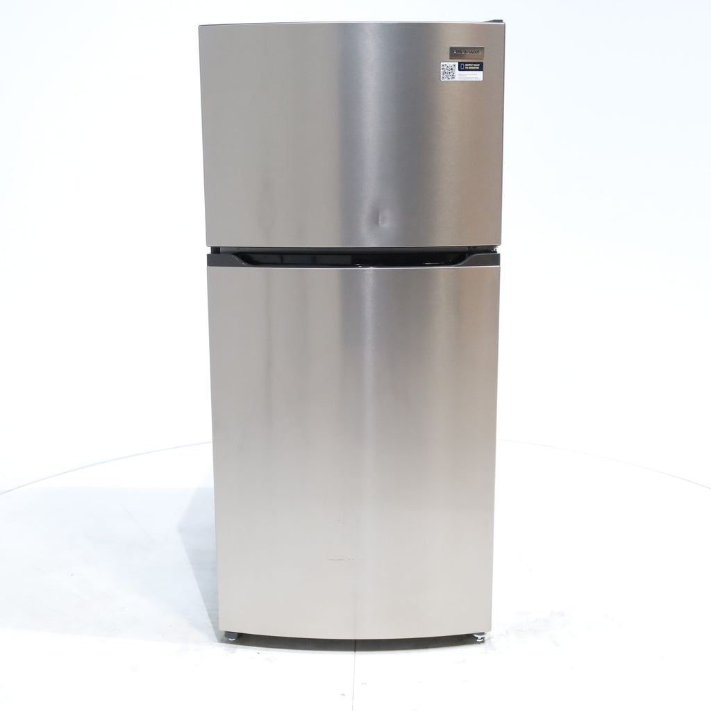Pictures of Brushed Steel ENERGY STAR Frigidaire 13.9 cu. ft. Top Freezer Refrigerator with EvenTemp Cooling System - Scratch & Dent - Minor - Neu Appliance Outlet - Discount Appliance Outlet in Austin, Tx