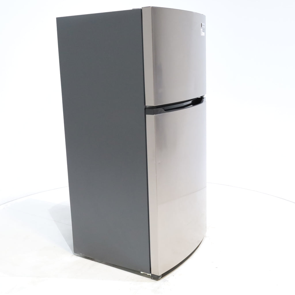 Pictures of Brushed Steel ENERGY STAR Frigidaire 13.9 cu. ft. Top Freezer Refrigerator with EvenTemp Cooling System - Scratch & Dent - Minor - Neu Appliance Outlet - Discount Appliance Outlet in Austin, Tx