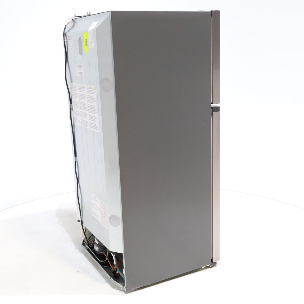 Pictures of Brushed Steel ENERGY STAR Frigidaire 13.9 cu. ft. Top Freezer Refrigerator with EvenTemp Cooling System - Scratch & Dent - Minor - Neu Appliance Outlet - Discount Appliance Outlet in Austin, Tx