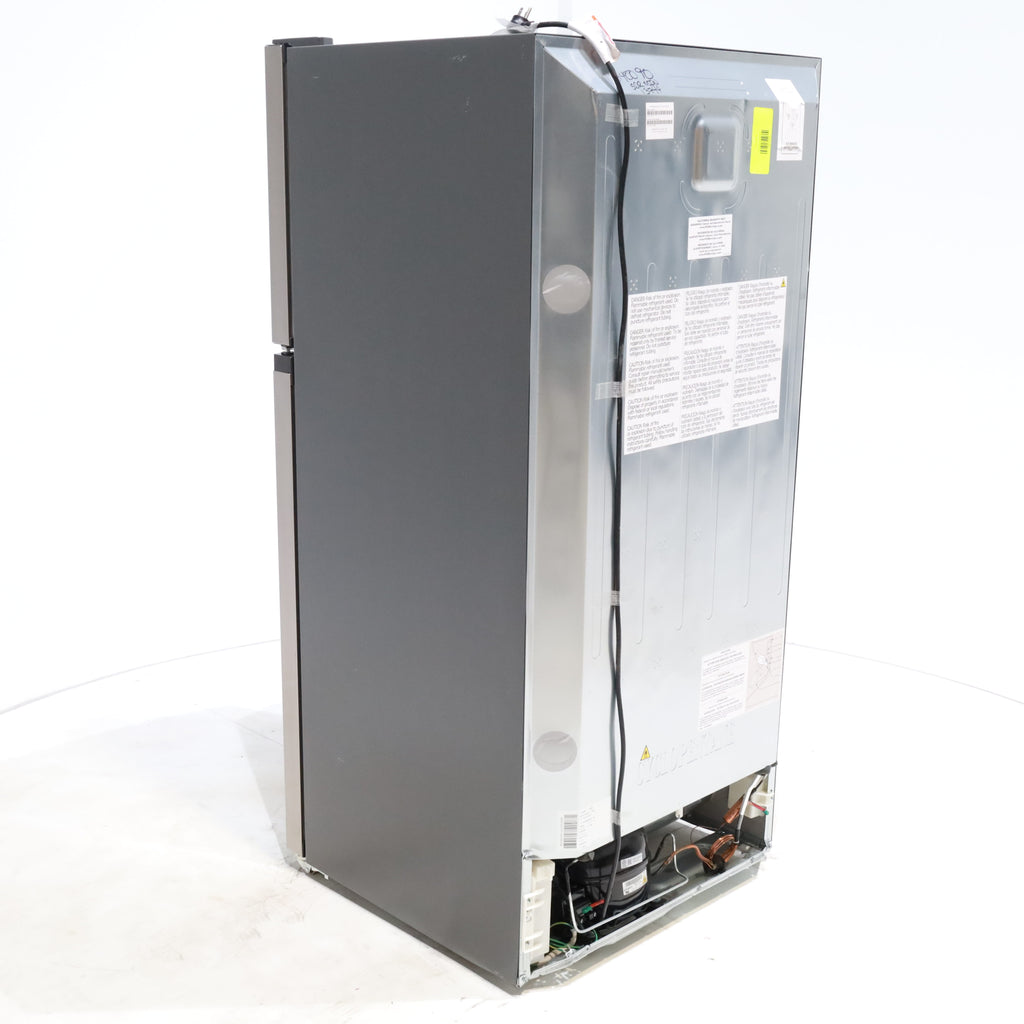 Pictures of Brushed Steel ENERGY STAR Frigidaire 13.9 cu. ft. Top Freezer Refrigerator with EvenTemp Cooling System - Scratch & Dent - Minor - Neu Appliance Outlet - Discount Appliance Outlet in Austin, Tx