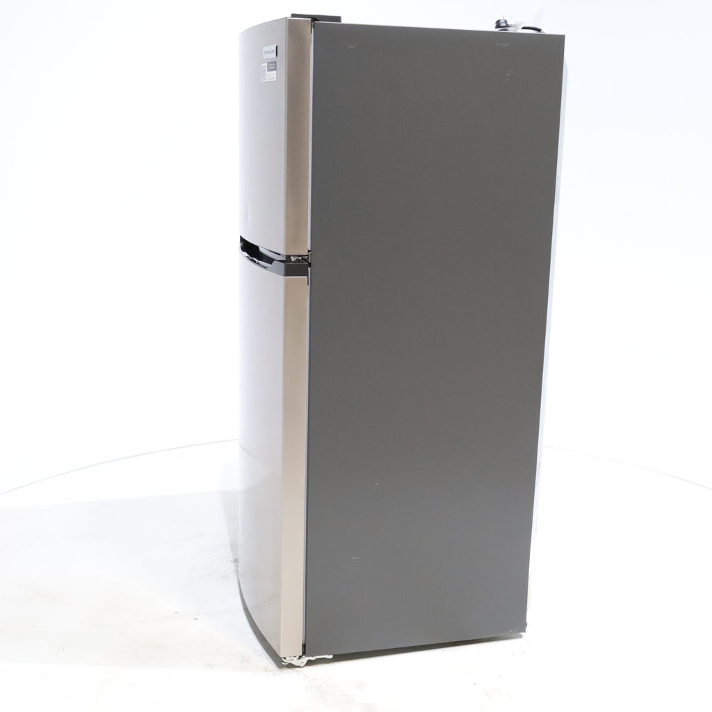 Pictures of Brushed Steel ENERGY STAR Frigidaire 13.9 cu. ft. Top Freezer Refrigerator with EvenTemp Cooling System - Scratch & Dent - Minor - Neu Appliance Outlet - Discount Appliance Outlet in Austin, Tx