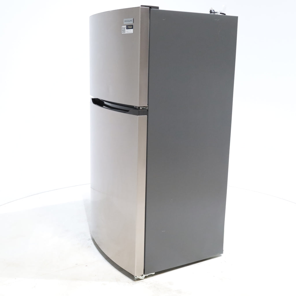 Pictures of Brushed Steel ENERGY STAR Frigidaire 13.9 cu. ft. Top Freezer Refrigerator with EvenTemp Cooling System - Scratch & Dent - Minor - Neu Appliance Outlet - Discount Appliance Outlet in Austin, Tx
