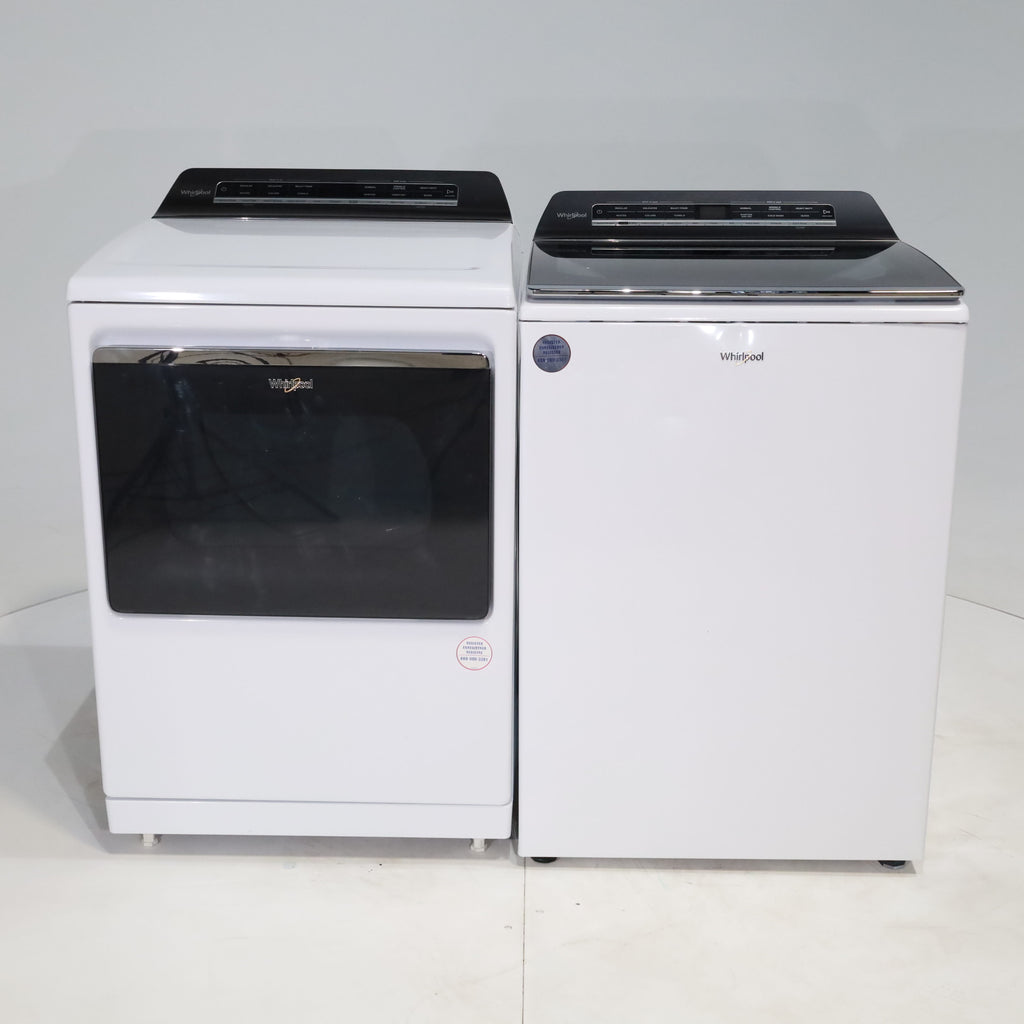 Pictures of ENERGY STAR Whirlpool 5.2 - 5.3 cu. ft. Smart Top Load Washing Machine with 2 in 1 Removable Agitator and 7.4 cu. ft. Electric Dryer with Hamper Door - Certified Refurbished - Neu Appliance Outlet - Discount Appliance Outlet in Austin, Tx