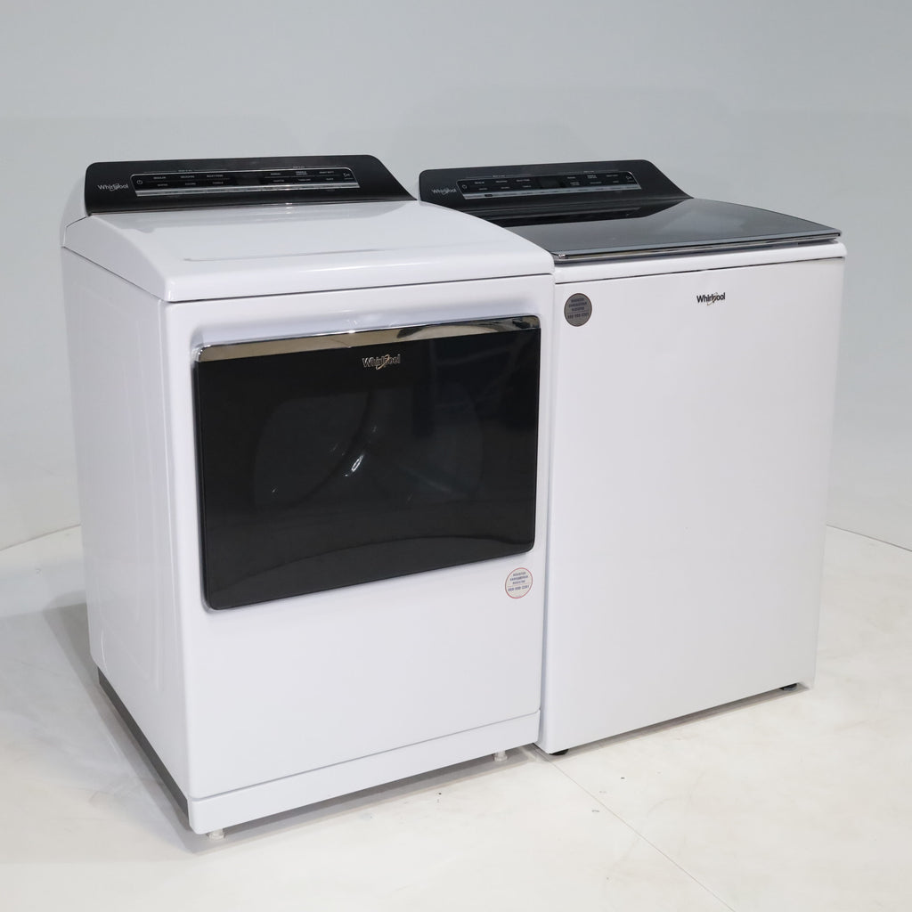 Pictures of ENERGY STAR Whirlpool 5.2 - 5.3 cu. ft. Smart Top Load Washing Machine with 2 in 1 Removable Agitator and 7.4 cu. ft. Electric Dryer with Hamper Door - Certified Refurbished - Neu Appliance Outlet - Discount Appliance Outlet in Austin, Tx
