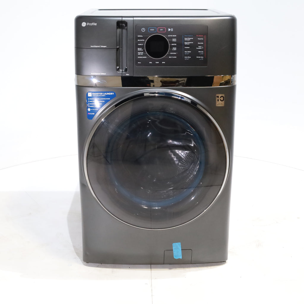 Pictures of Carbon Graphite ENERGY STAR  GE Profile 4.5 cu. ft. Capacity Front Load Combo Washing Machine and Electric Dryer with Ventless Heat Pump Technology - Scratch & Dent - Minor - Neu Appliance Outlet - Discount Appliance Outlet in Austin, Tx