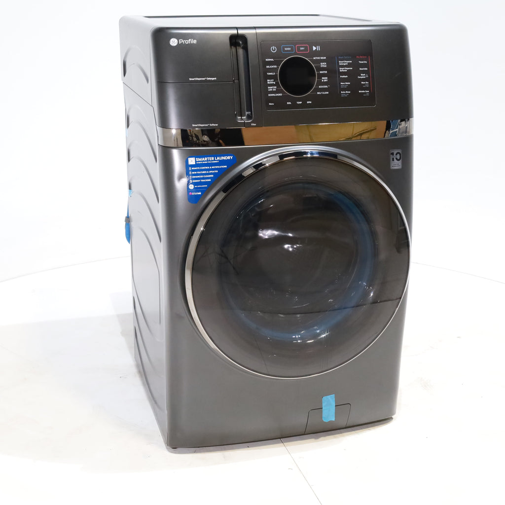 Pictures of Carbon Graphite ENERGY STAR  GE Profile 4.5 cu. ft. Capacity Front Load Combo Washing Machine and Electric Dryer with Ventless Heat Pump Technology - Scratch & Dent - Minor - Neu Appliance Outlet - Discount Appliance Outlet in Austin, Tx