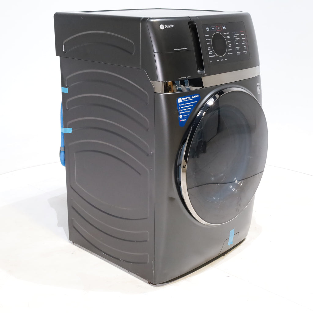 Pictures of Carbon Graphite ENERGY STAR  GE Profile 4.5 cu. ft. Capacity Front Load Combo Washing Machine and Electric Dryer with Ventless Heat Pump Technology - Scratch & Dent - Minor - Neu Appliance Outlet - Discount Appliance Outlet in Austin, Tx