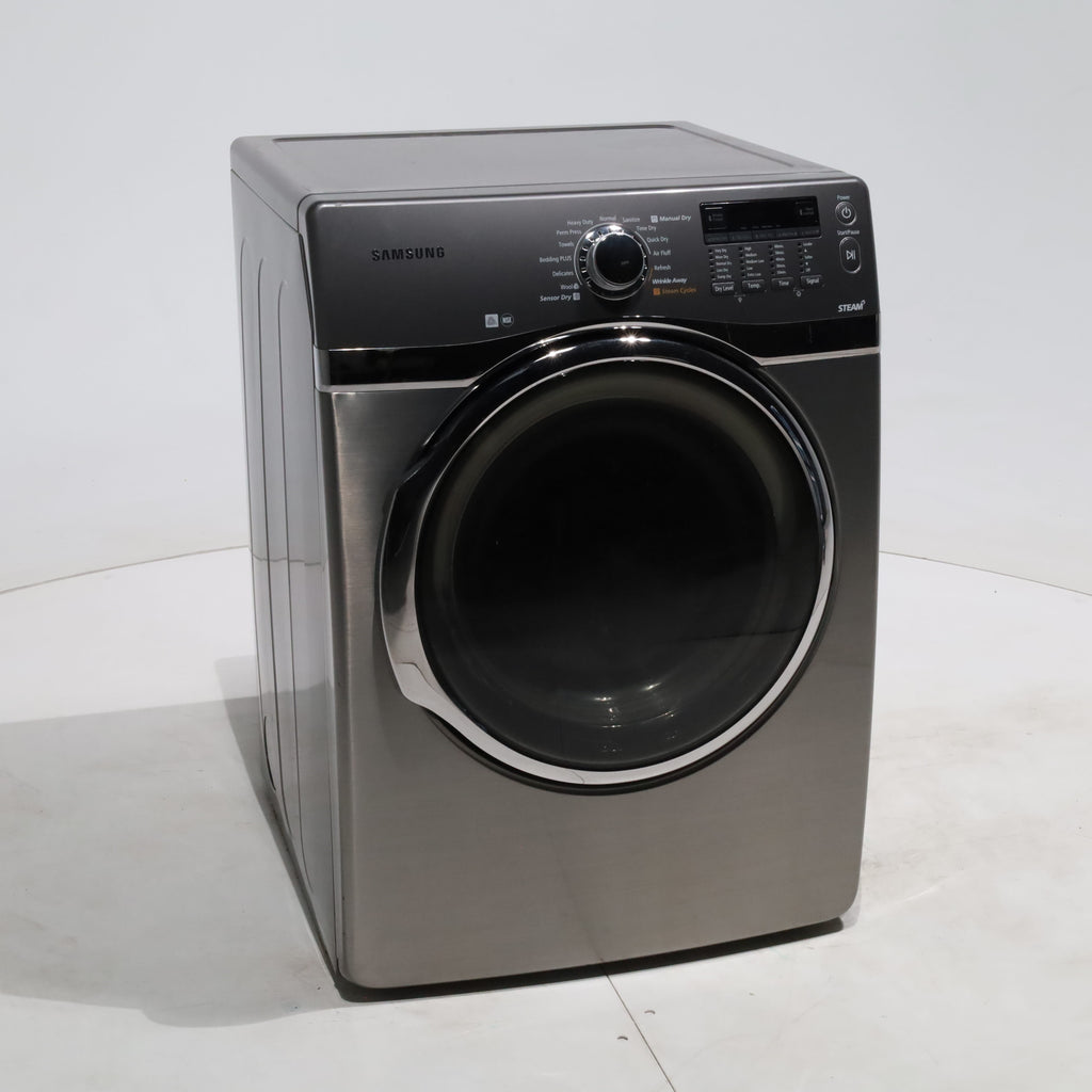 Pictures of Platinum Samsung 7.4 cu. ft. Frontload Gas Dryer with Steam - Certified Refurbished - Neu Appliance Outlet - Discount Appliance Outlet in Austin, Tx