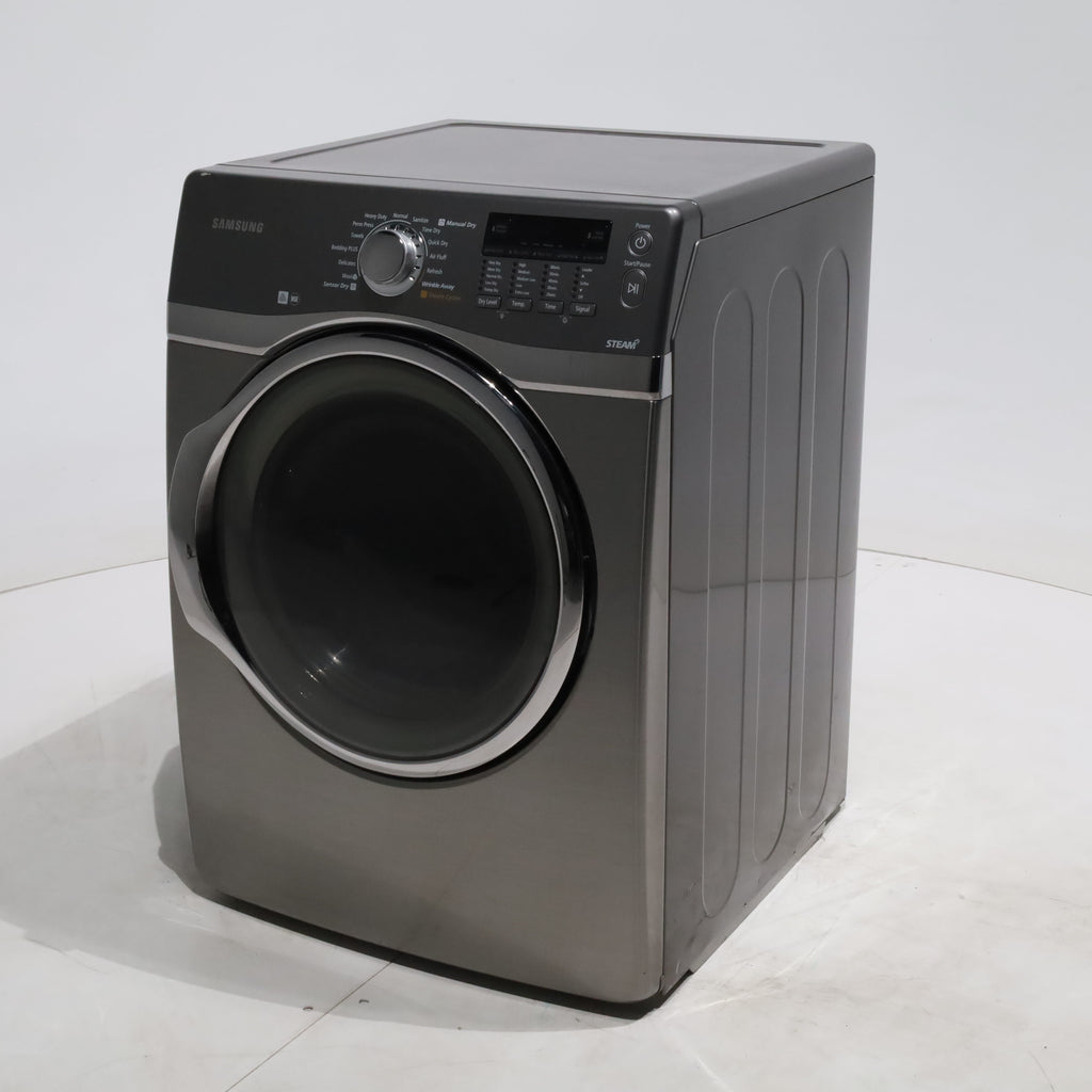 Pictures of Platinum Samsung 7.4 cu. ft. Frontload Gas Dryer with Steam - Certified Refurbished - Neu Appliance Outlet - Discount Appliance Outlet in Austin, Tx