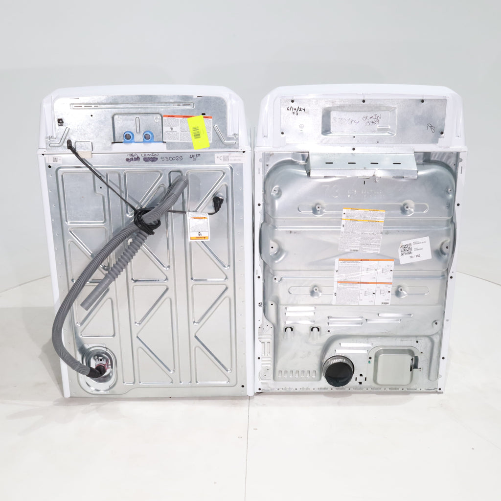 Pictures of ENERGY STAR GE 4.6 cu. ft. Top Load Washing Machine with Stainless Steel Basket and 7.2 cu. ft. Electric Dryer with HE Sensor Dry - Certified Refurbished - Neu Appliance Outlet - Discount Appliance Outlet in Austin, Tx