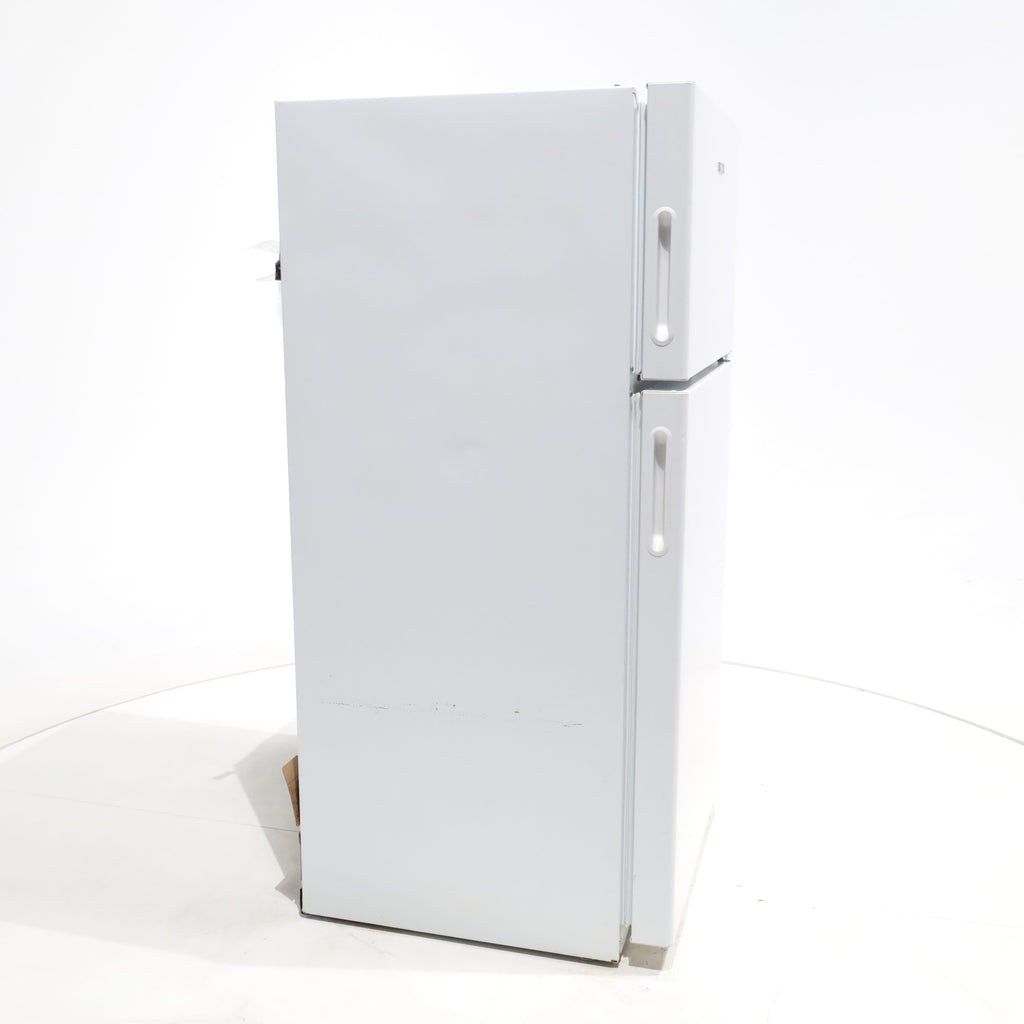 Pictures of White Hotpoint 14.6 cu. ft. Top Freezer Refrigerator with Reversible Door - Certified Refurbished - Neu Appliance Outlet - Discount Appliance Outlet in Austin, Tx